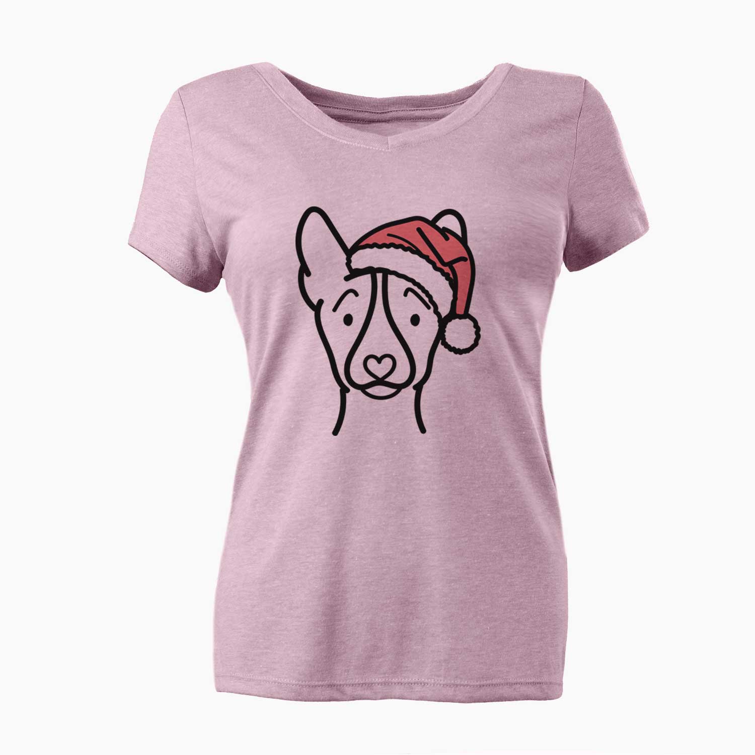 Jolly Basenji - Women's V-neck Shirt