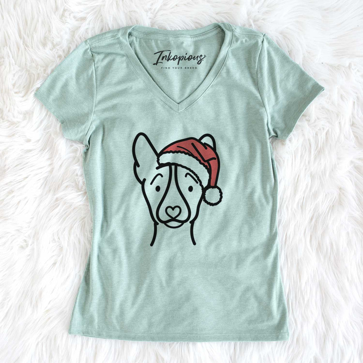 Jolly Basenji - Women&#39;s V-neck Shirt