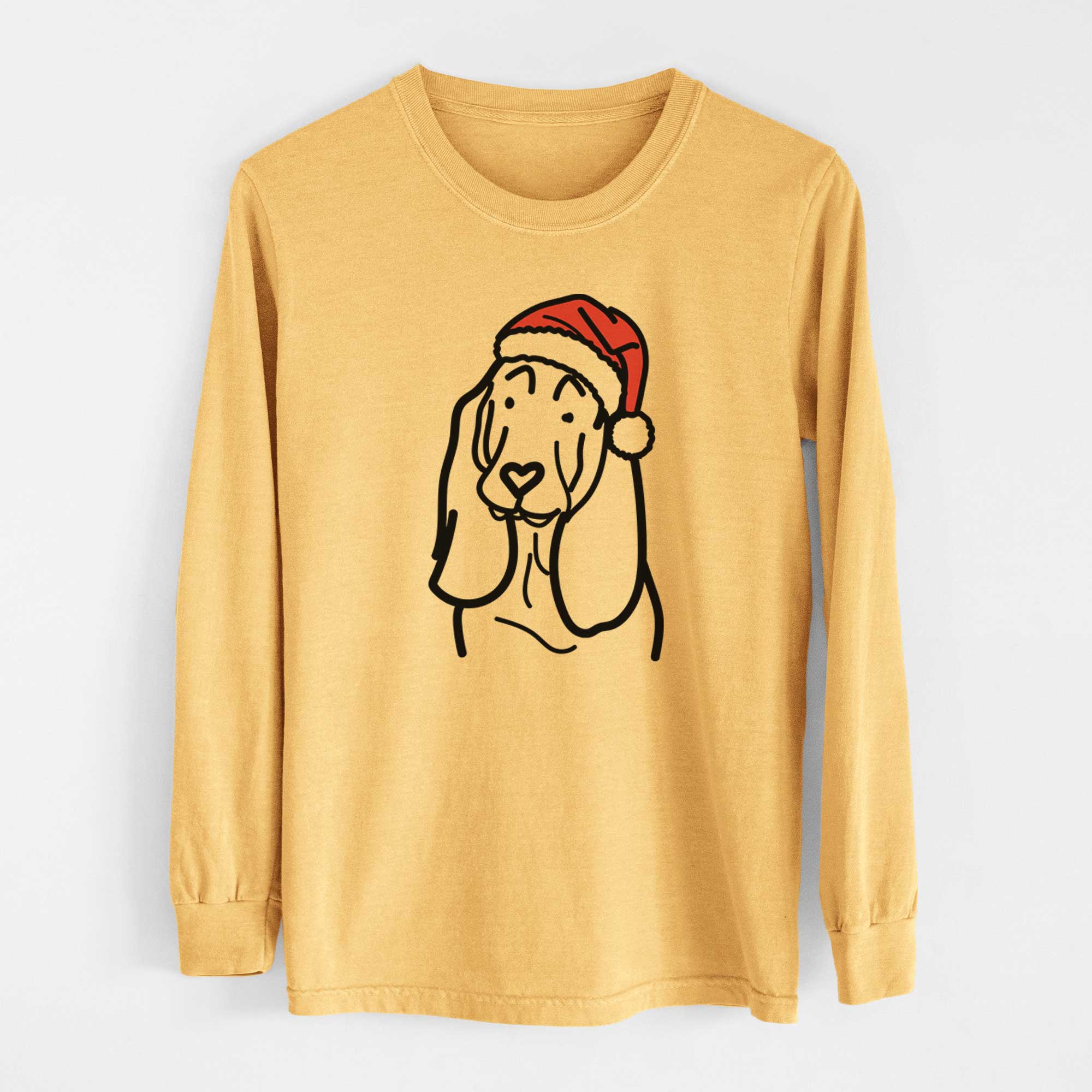 Jolly Basset Hound - Heavyweight 100% Cotton Long Sleeve