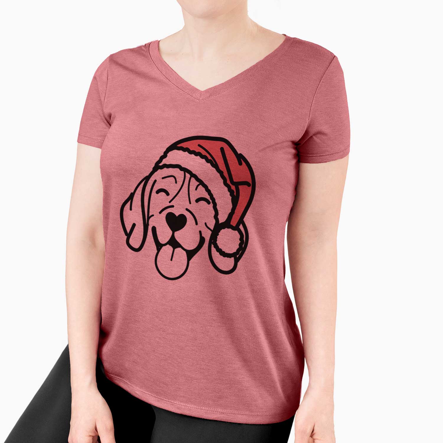 Jolly Beagle - Women's V-neck Shirt