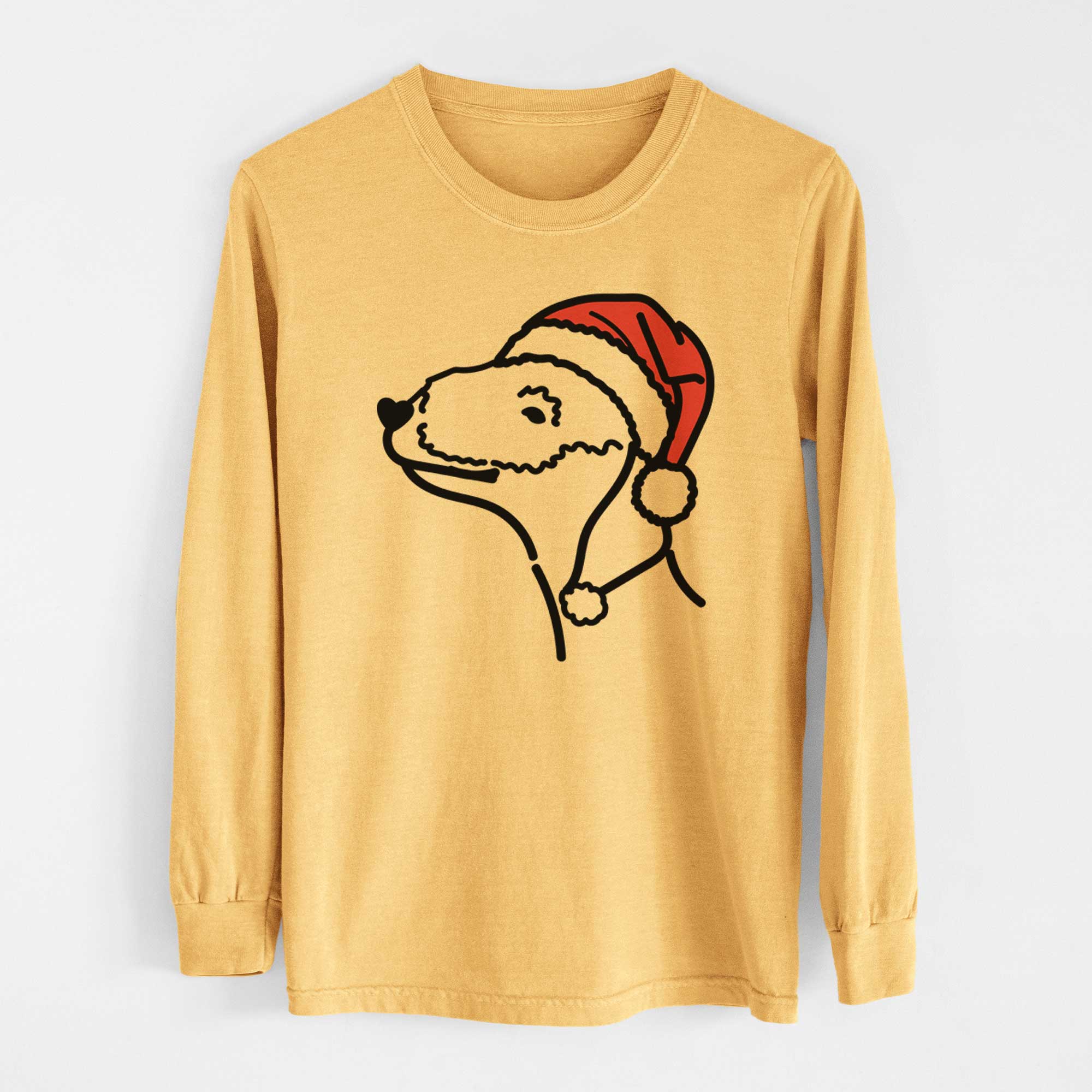 Jolly Bedlington Terrier - Heavyweight 100% Cotton Long Sleeve