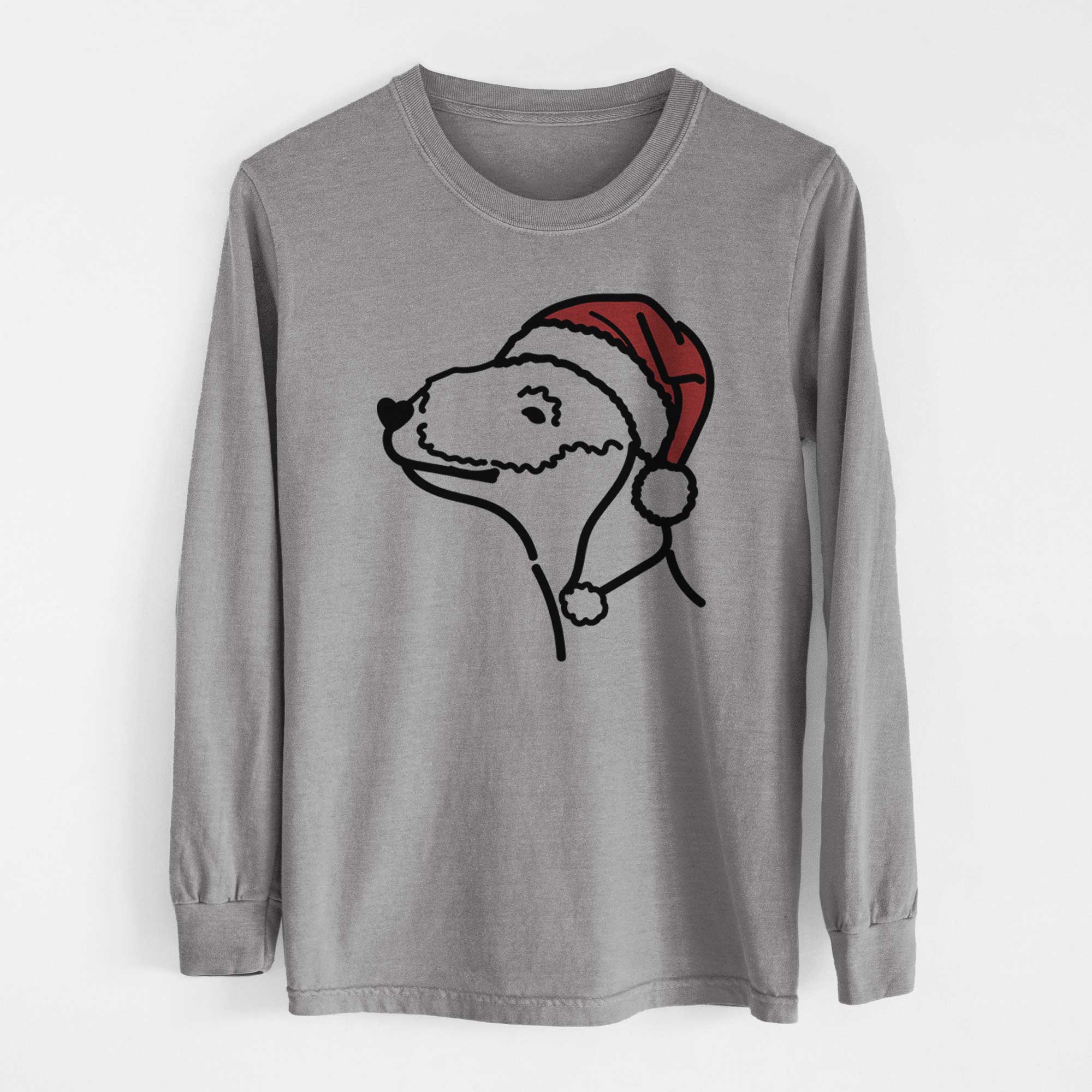 Jolly Bedlington Terrier - Heavyweight 100% Cotton Long Sleeve