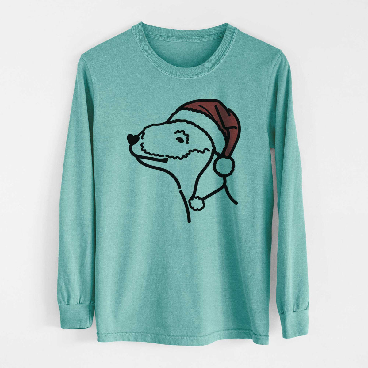 Jolly Bedlington Terrier - Heavyweight 100% Cotton Long Sleeve