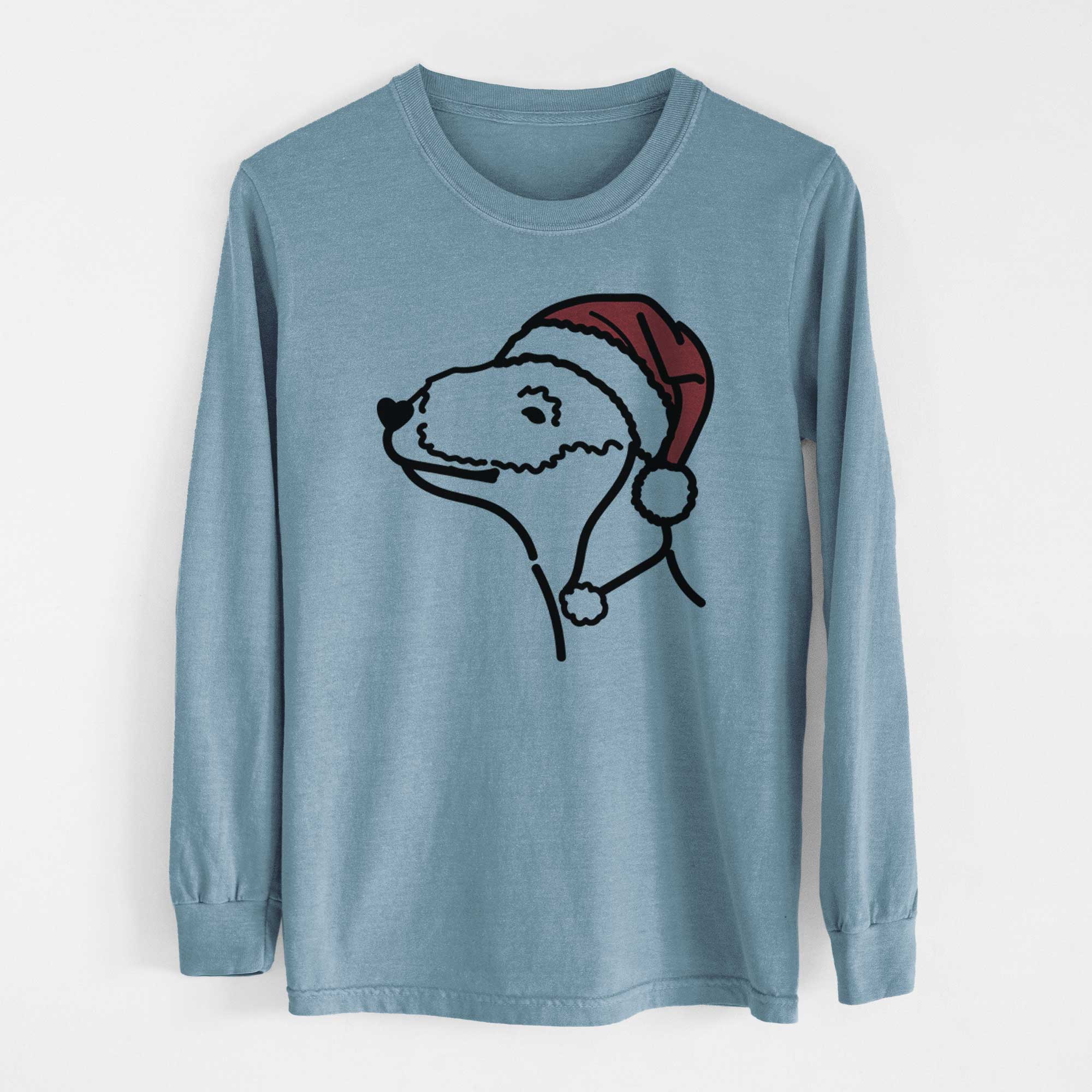 Jolly Bedlington Terrier - Heavyweight 100% Cotton Long Sleeve