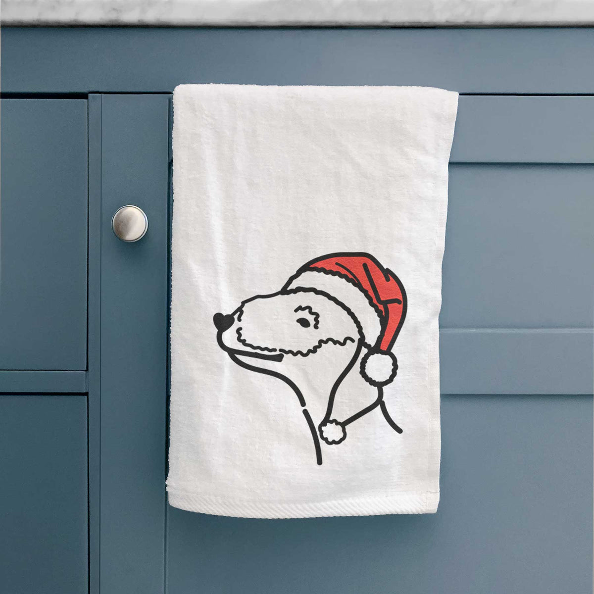 Jolly Bedlington Terrier - Decorative Hand Towel