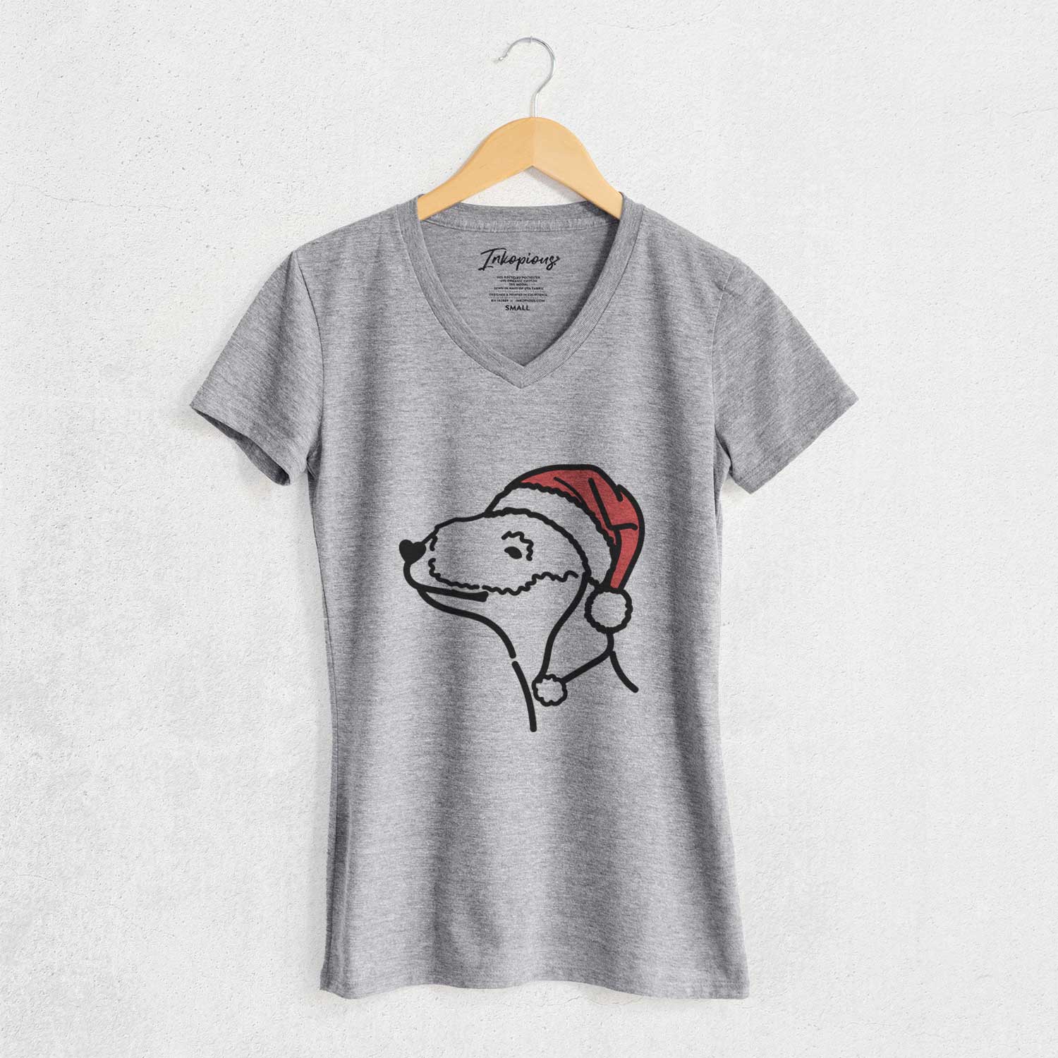 Jolly Bedlington Terrier - Women's V-neck Shirt