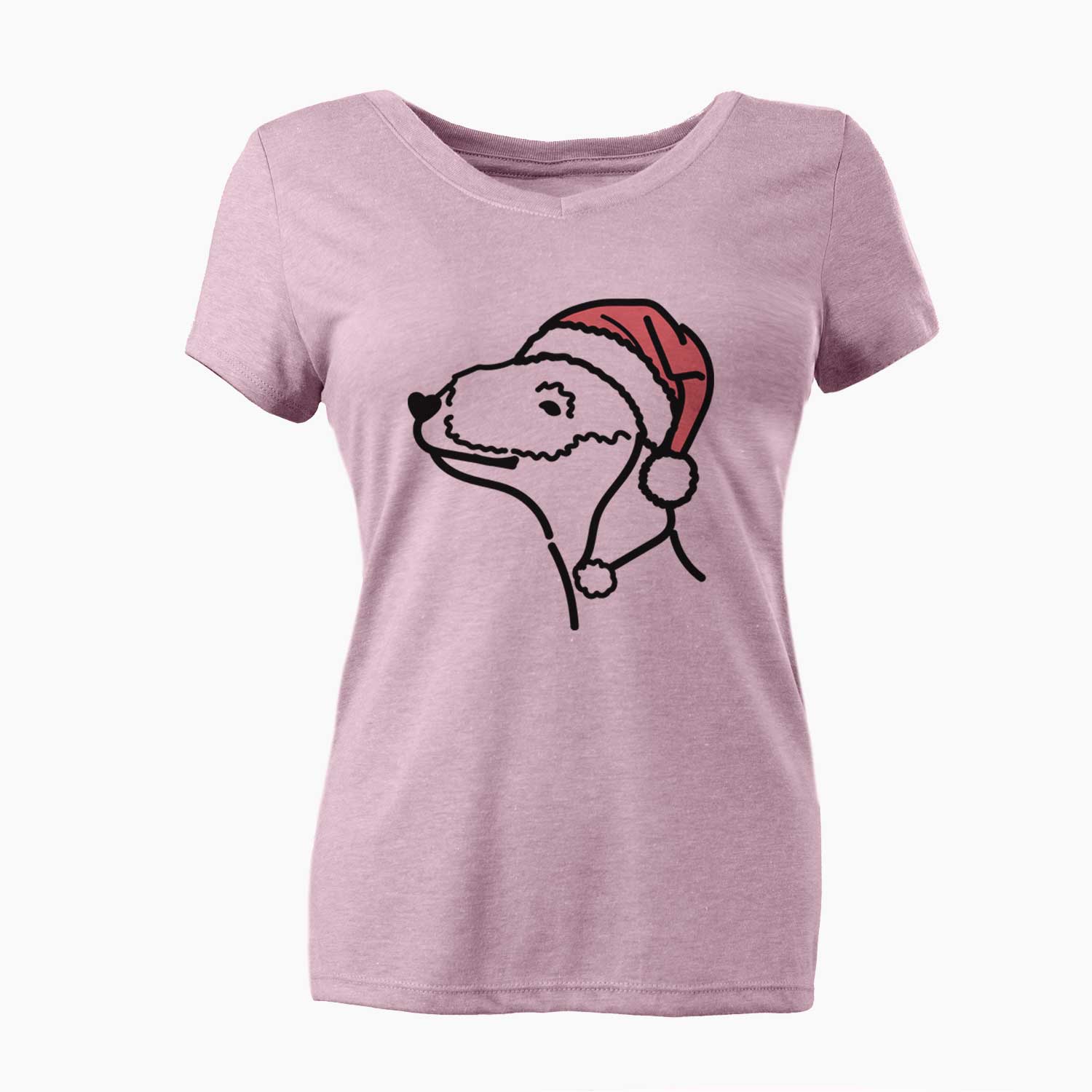 Jolly Bedlington Terrier - Women's V-neck Shirt