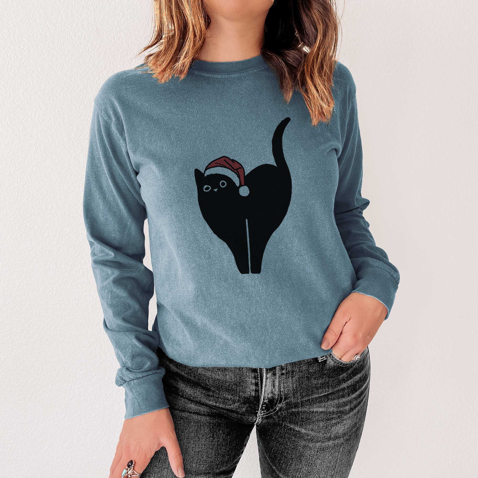 Jolly Black Cat - Bella - Heavyweight 100% Cotton Long Sleeve