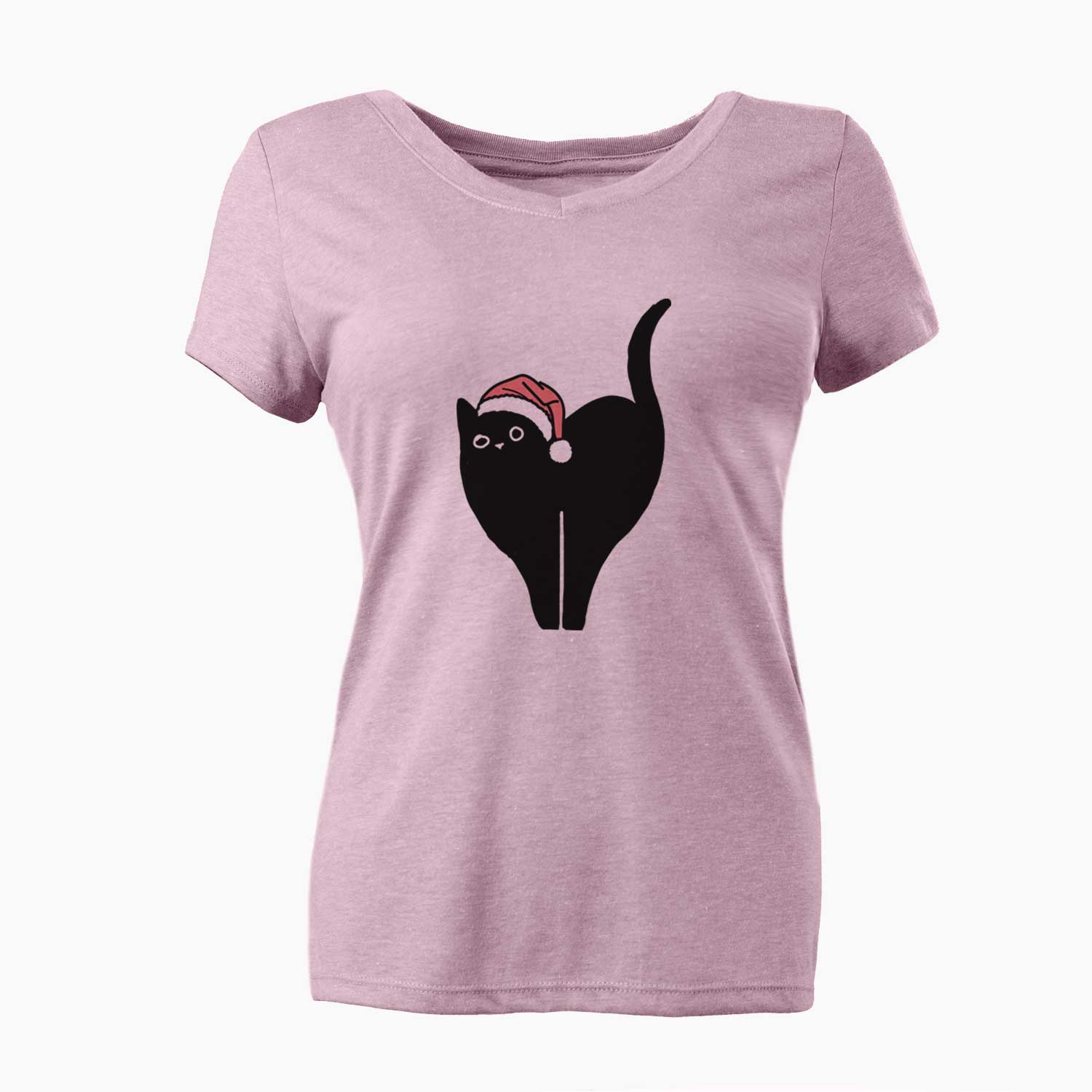 Jolly Black Cat - Bella - Women's V-neck Shirt