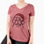 Jolly Bernedoodle - Women's V-neck Shirt