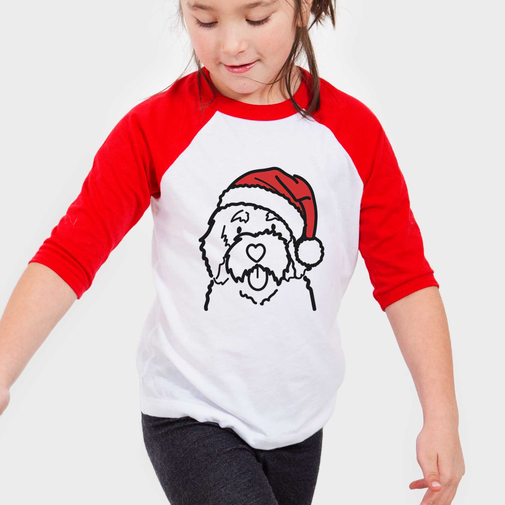 Jolly Bernedoodle - Youth 3/4 Long Sleeve