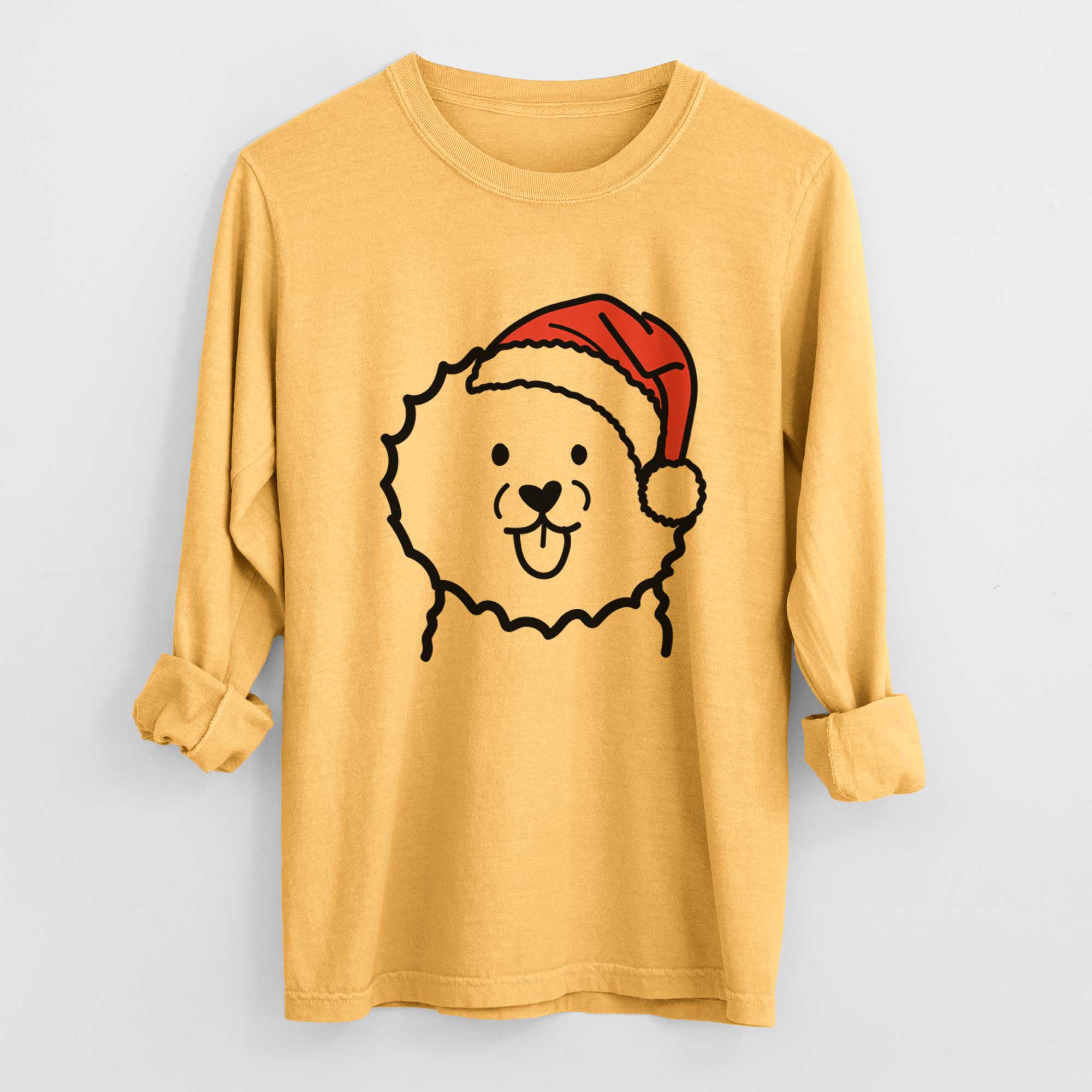 Jolly Bichon Frise - Heavyweight 100% Cotton Long Sleeve