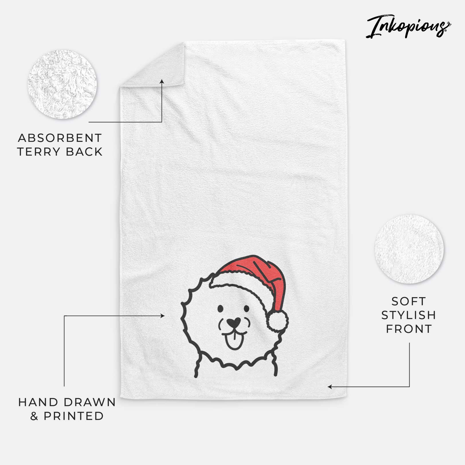 Jolly Bichon Frise - Decorative Hand Towel