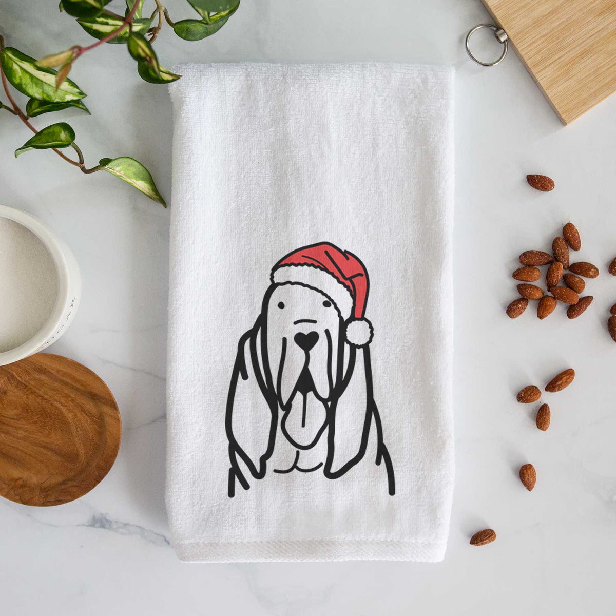 Jolly Bloodhound - Decorative Hand Towel
