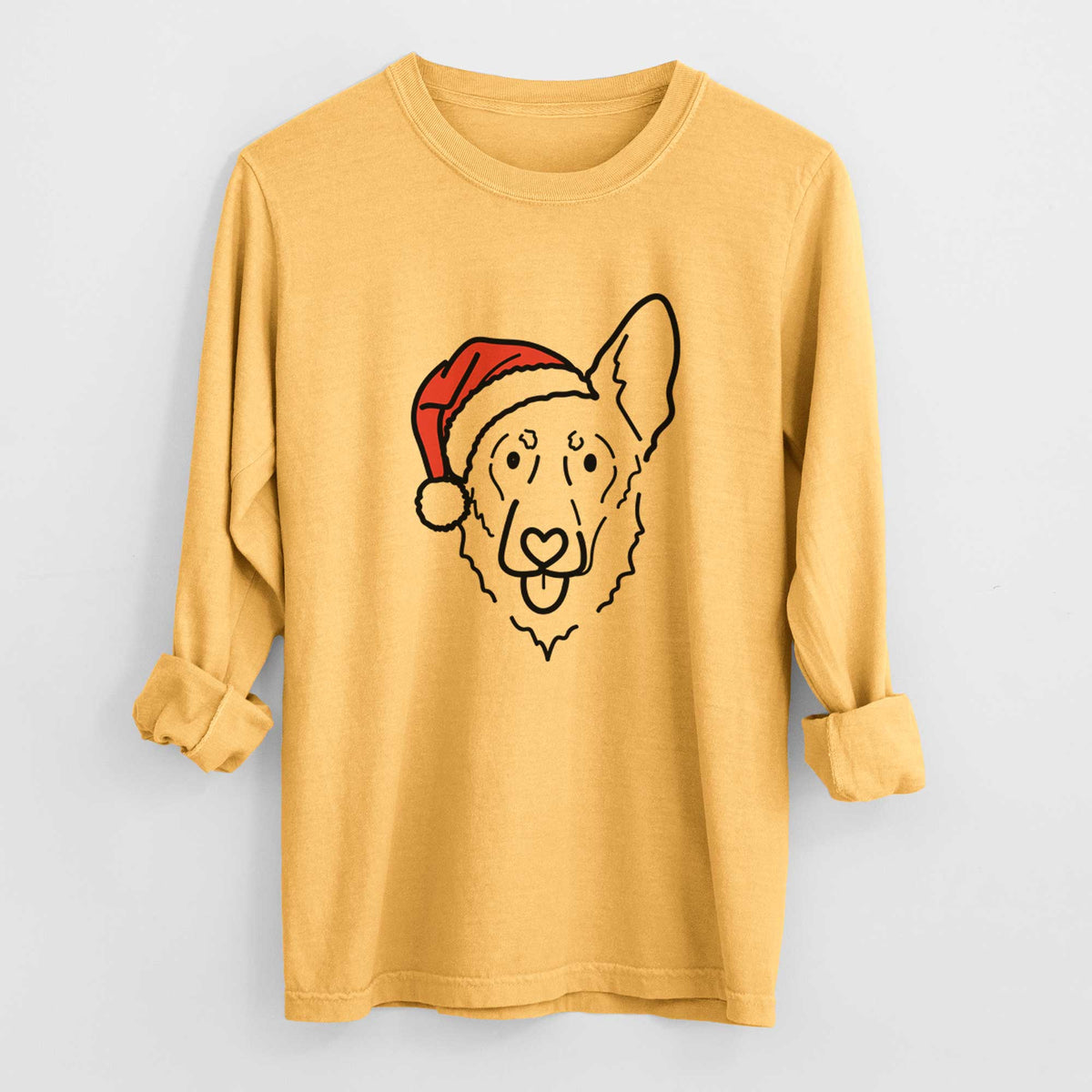 Jolly Shepherd Mix - Bodhi - Heavyweight 100% Cotton Long Sleeve