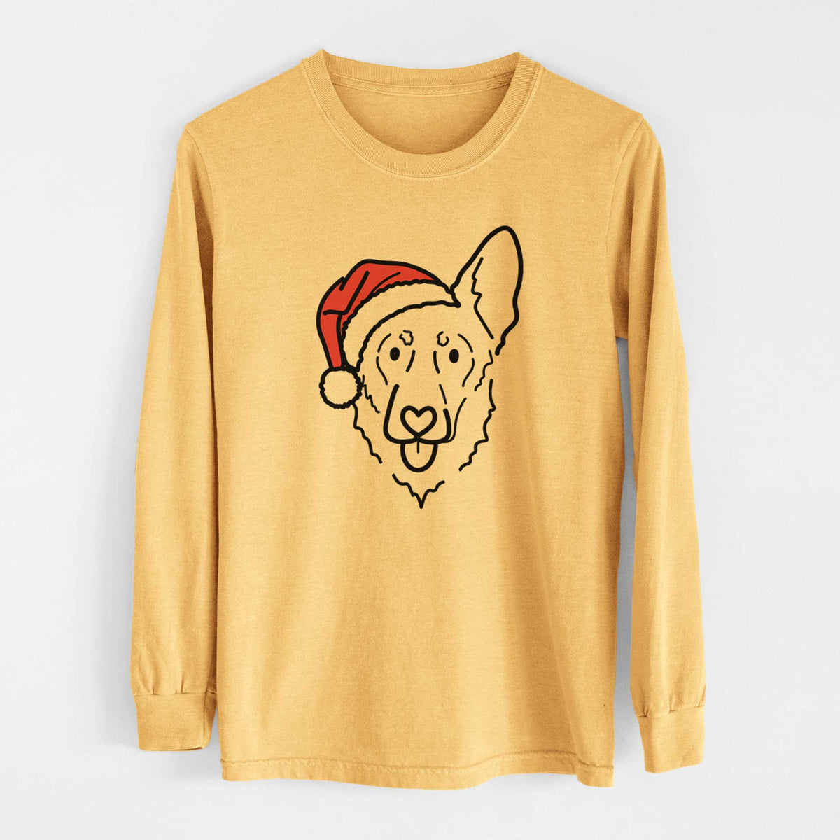 Jolly Shepherd Mix - Bodhi - Heavyweight 100% Cotton Long Sleeve