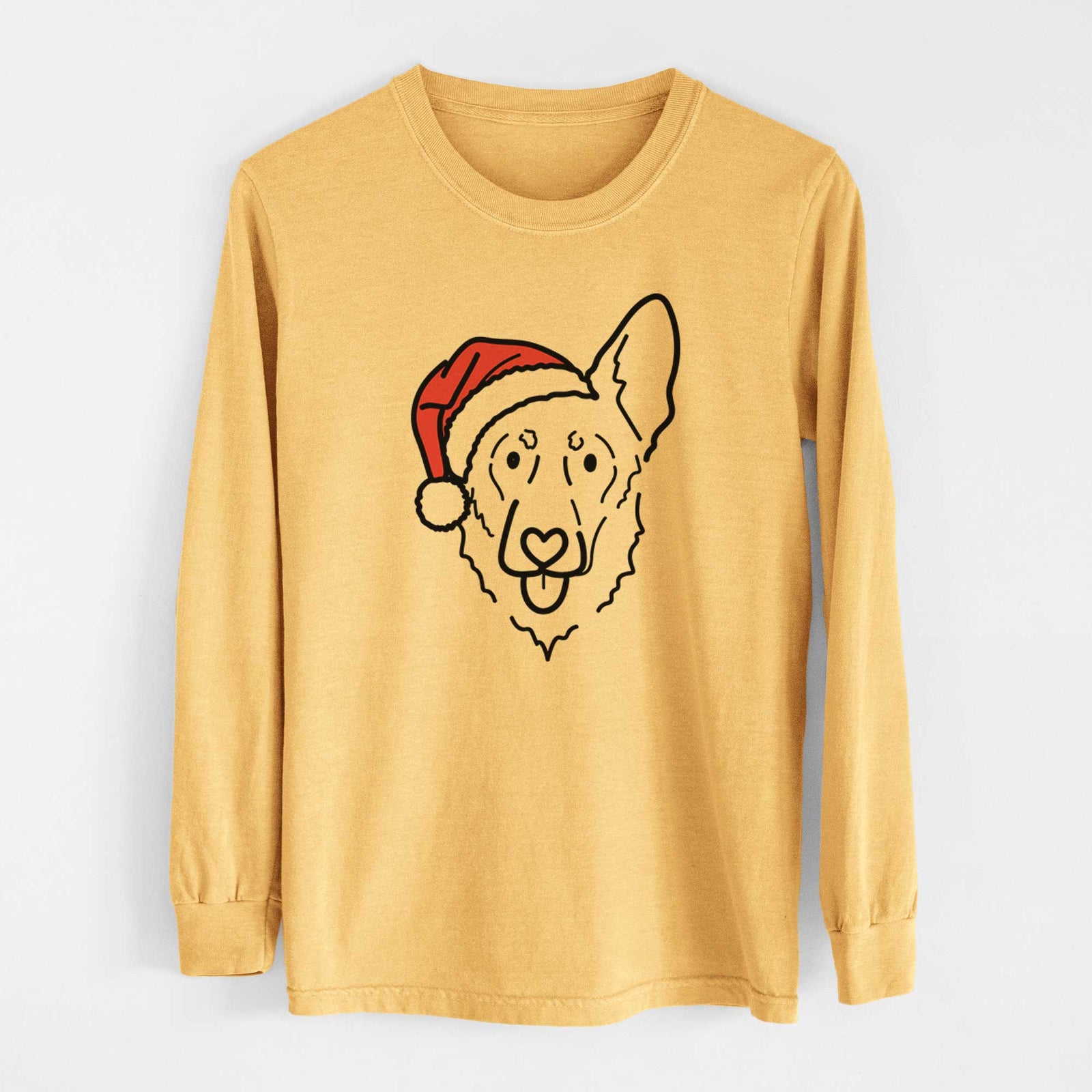 Jolly Shepherd Mix - Bodhi - Heavyweight 100% Cotton Long Sleeve