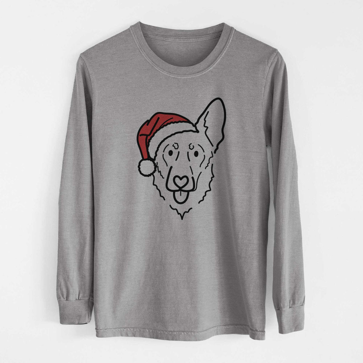 Jolly Shepherd Mix - Bodhi - Heavyweight 100% Cotton Long Sleeve