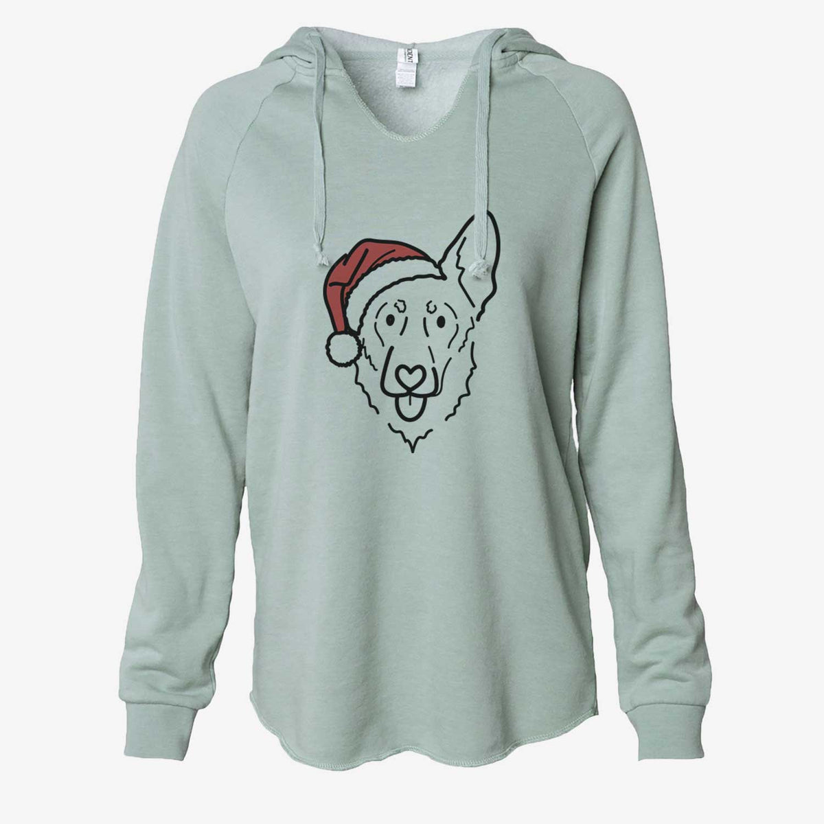 Jolly Shepherd Mix - Bodhi - Cali Wave Hooded Sweatshirt