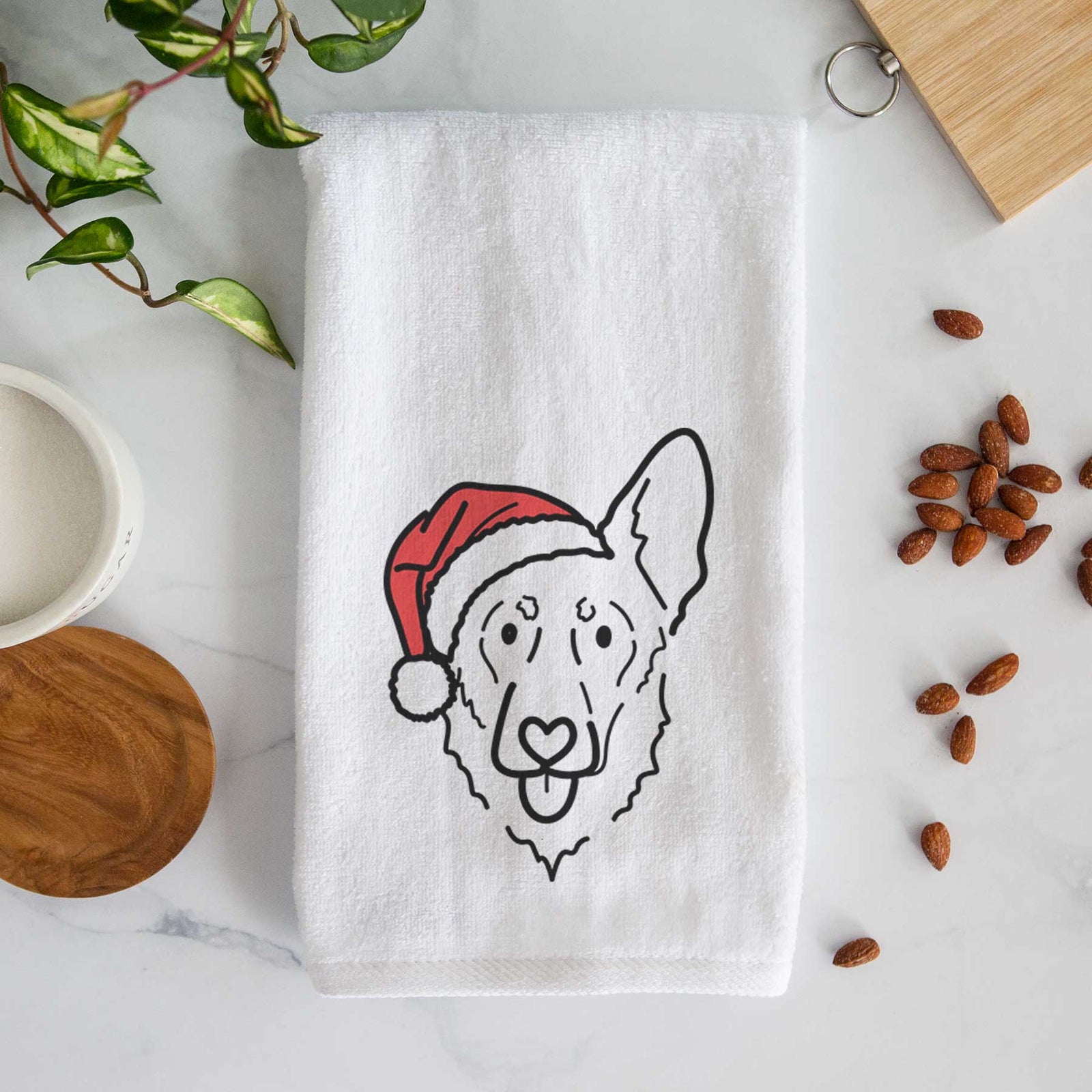 Jolly Shepherd Mix - Bodhi - Decorative Hand Towel