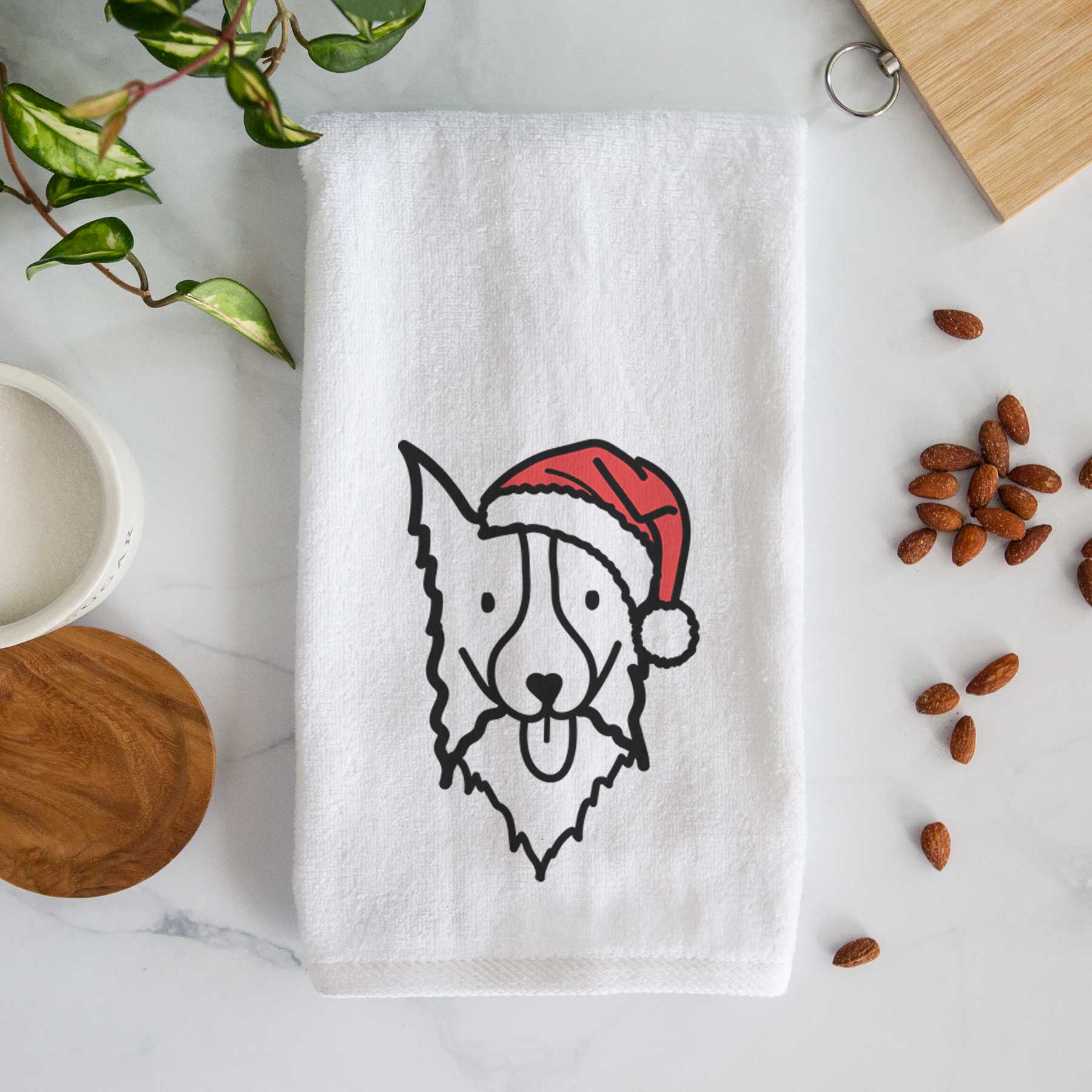 Jolly Border Collie - Decorative Hand Towel