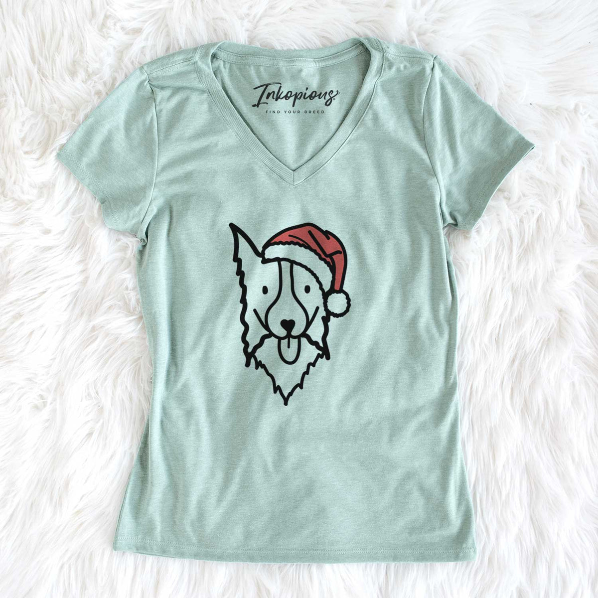 Jolly Border Collie - Women&#39;s V-neck Shirt