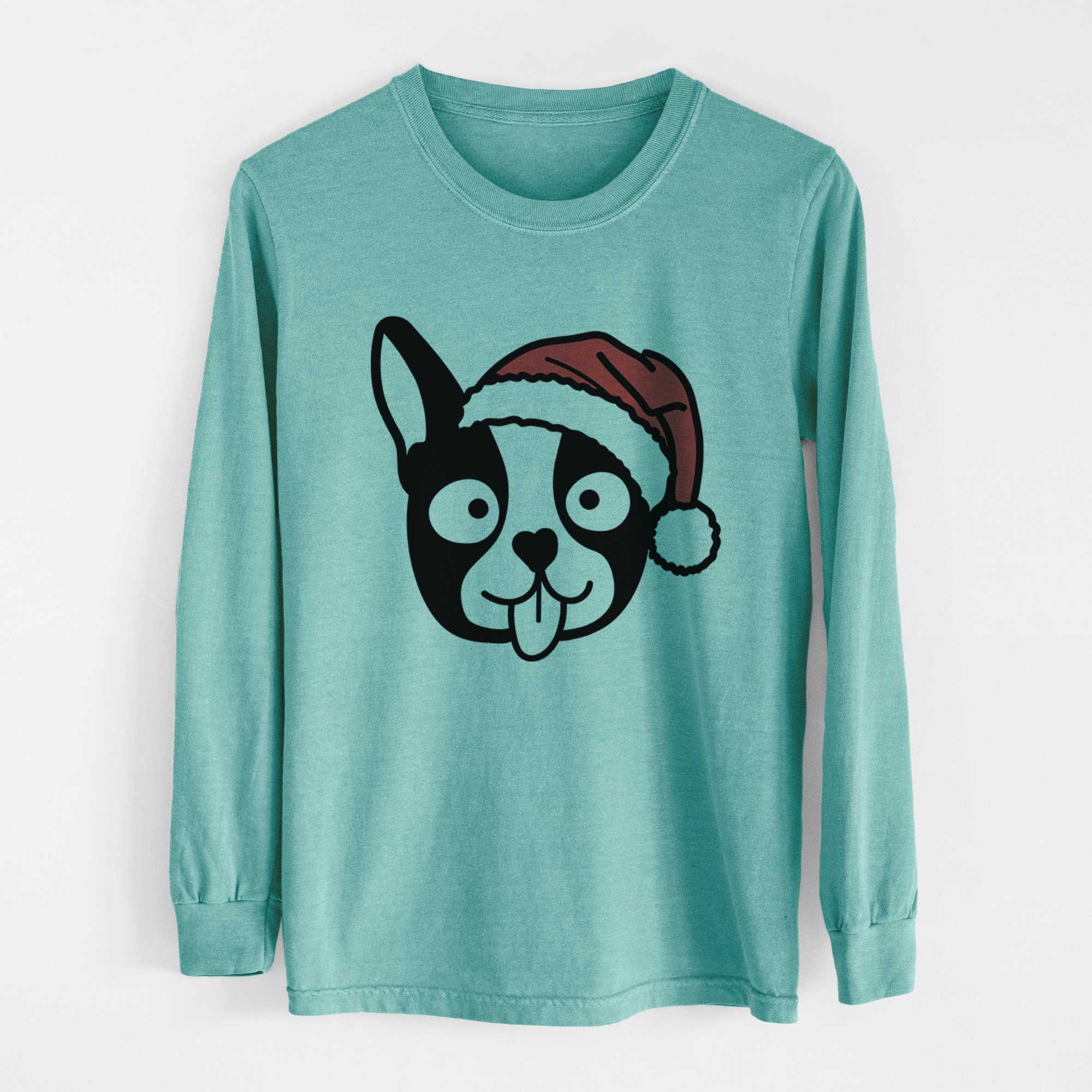 Jolly Boston Terrier - Heavyweight 100% Cotton Long Sleeve