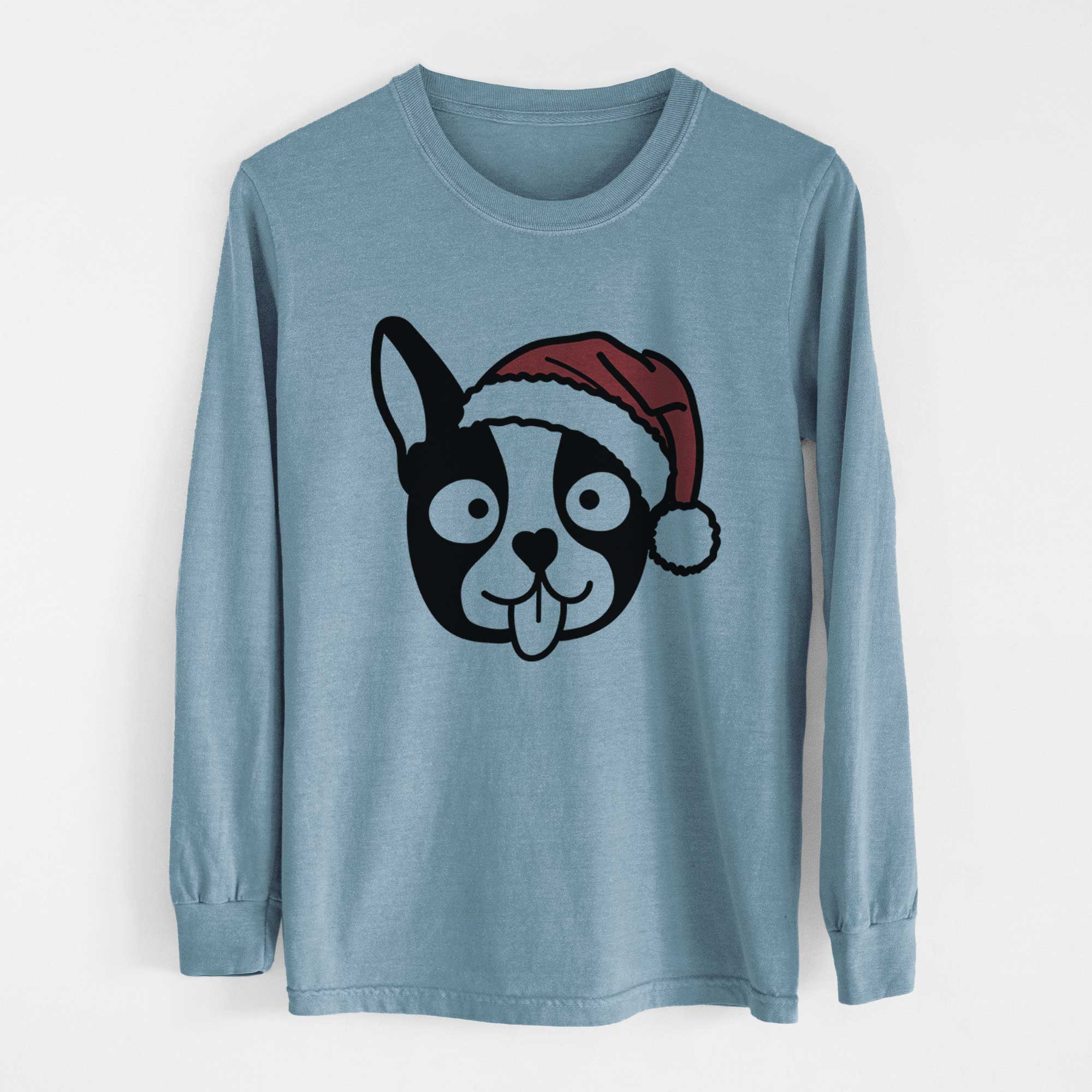 Jolly Boston Terrier - Heavyweight 100% Cotton Long Sleeve