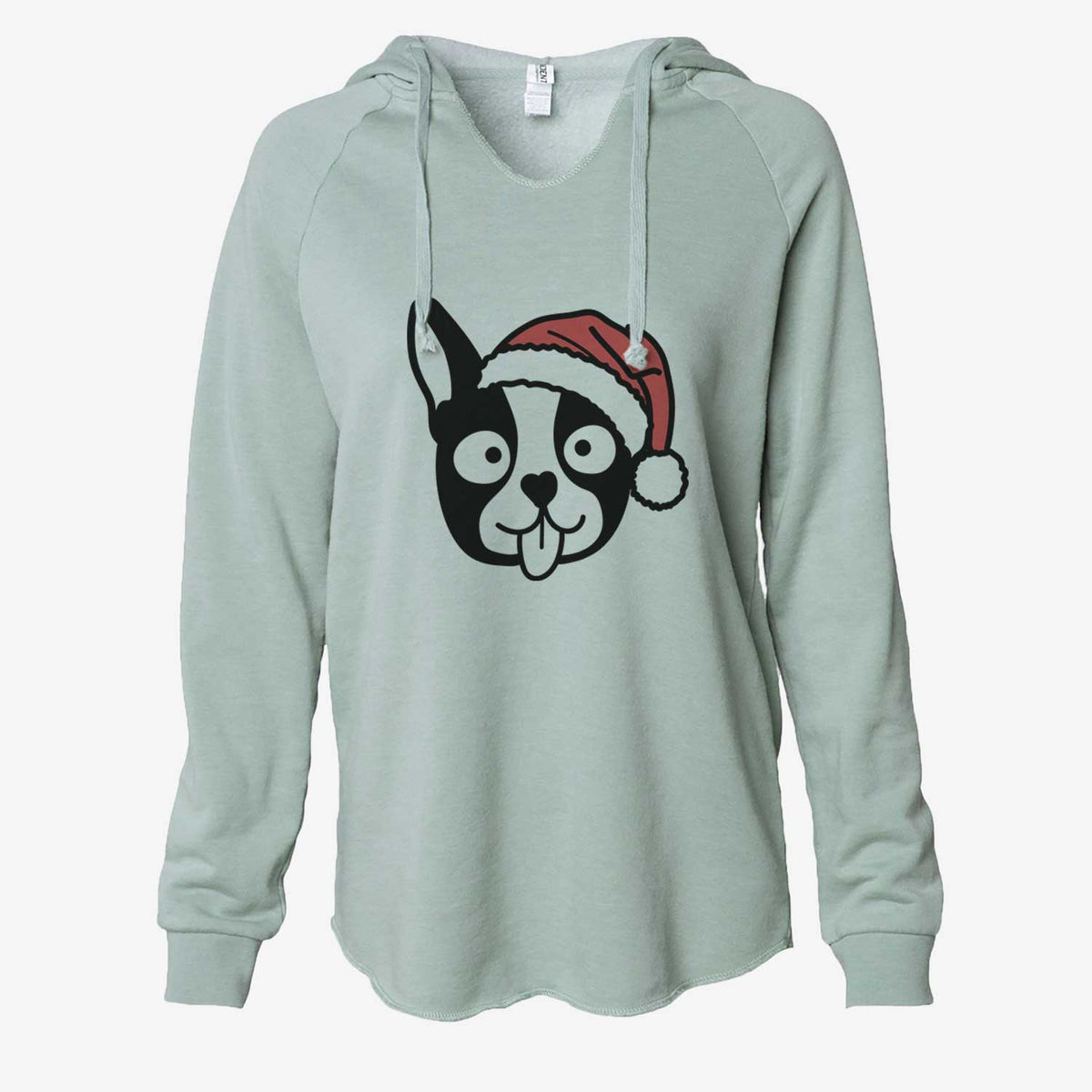 Jolly Boston Terrier - Cali Wave Hooded Sweatshirt