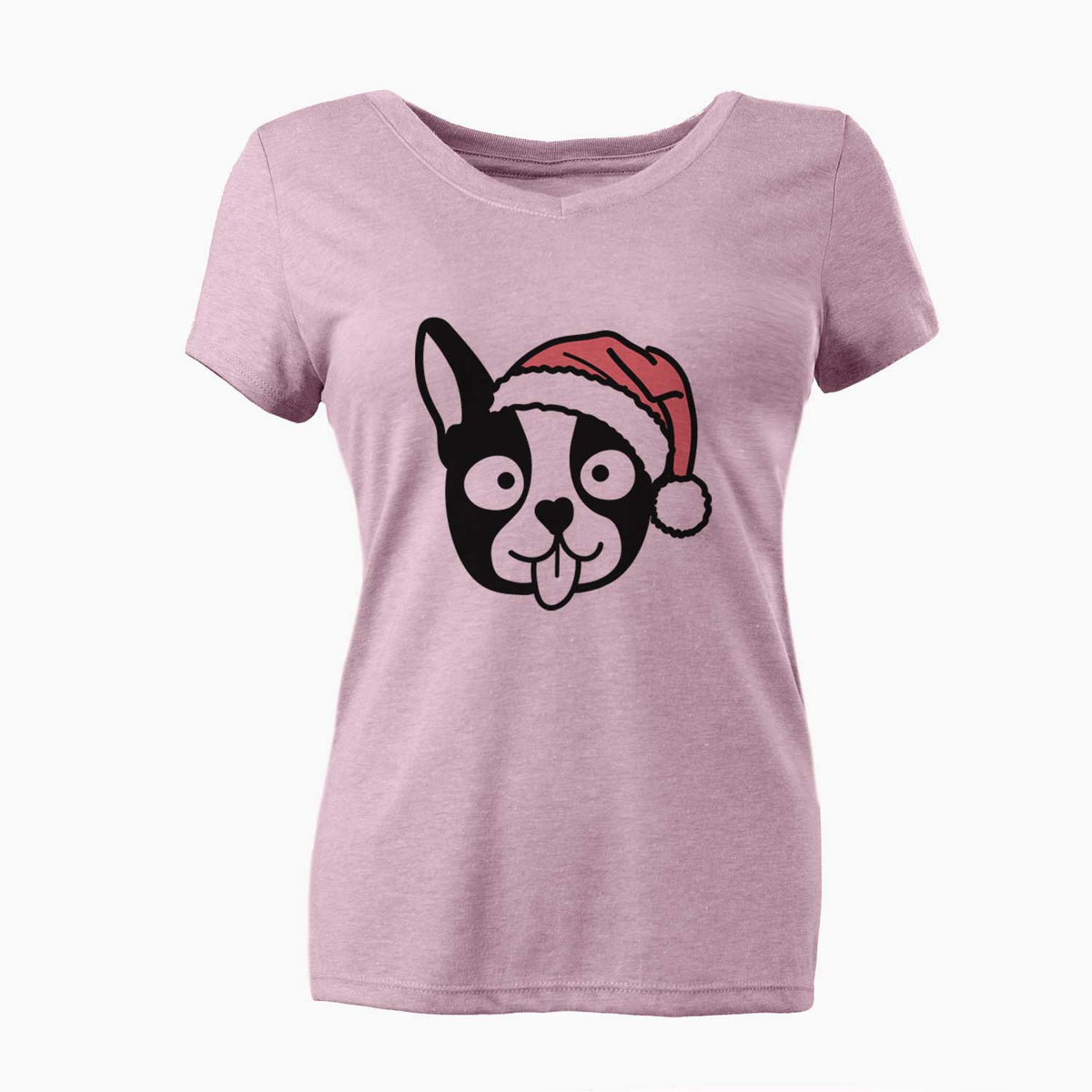 Jolly Boston Terrier - Women's V-neck Shirt