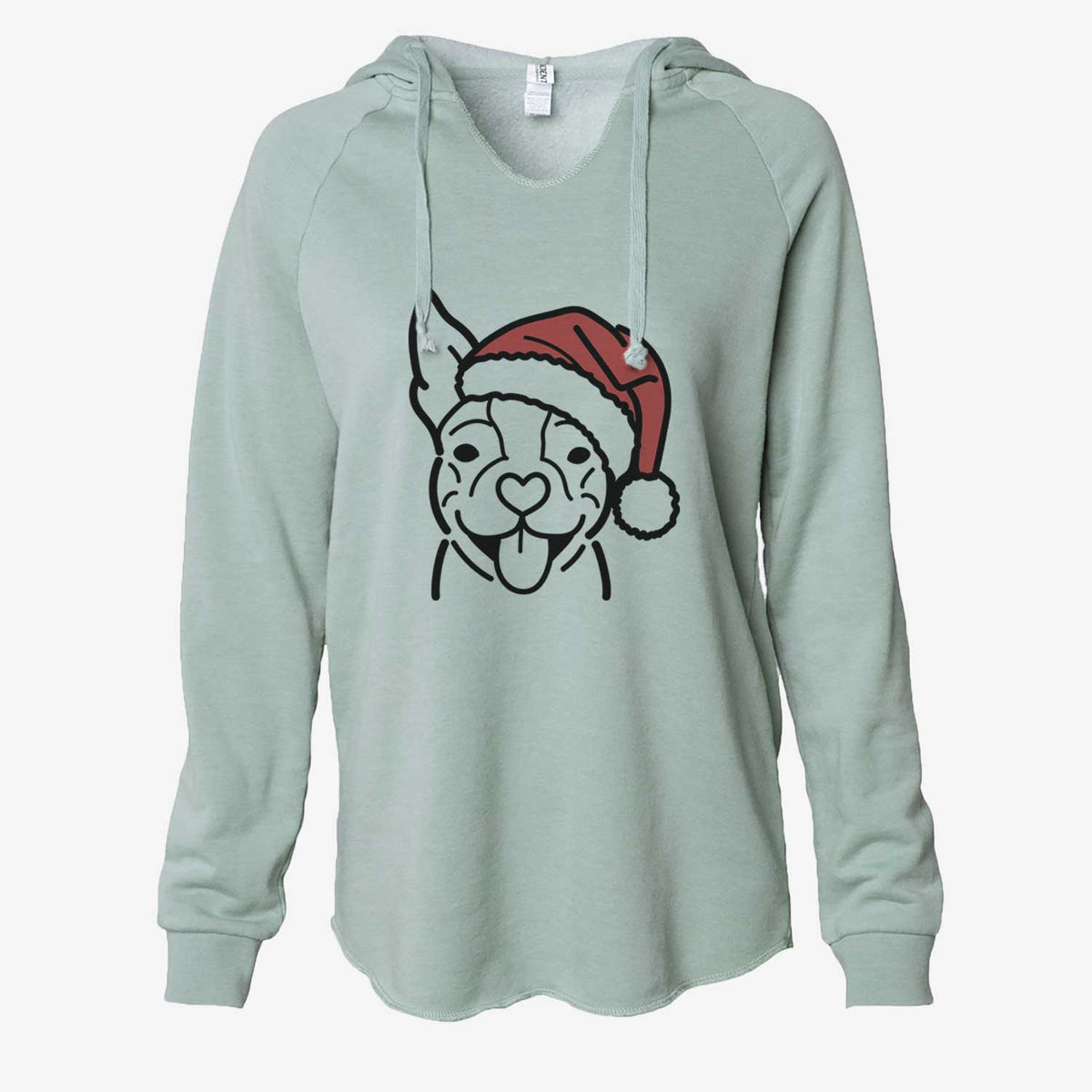 Jolly Happy Boston Terrier - Cali Wave Hooded Sweatshirt