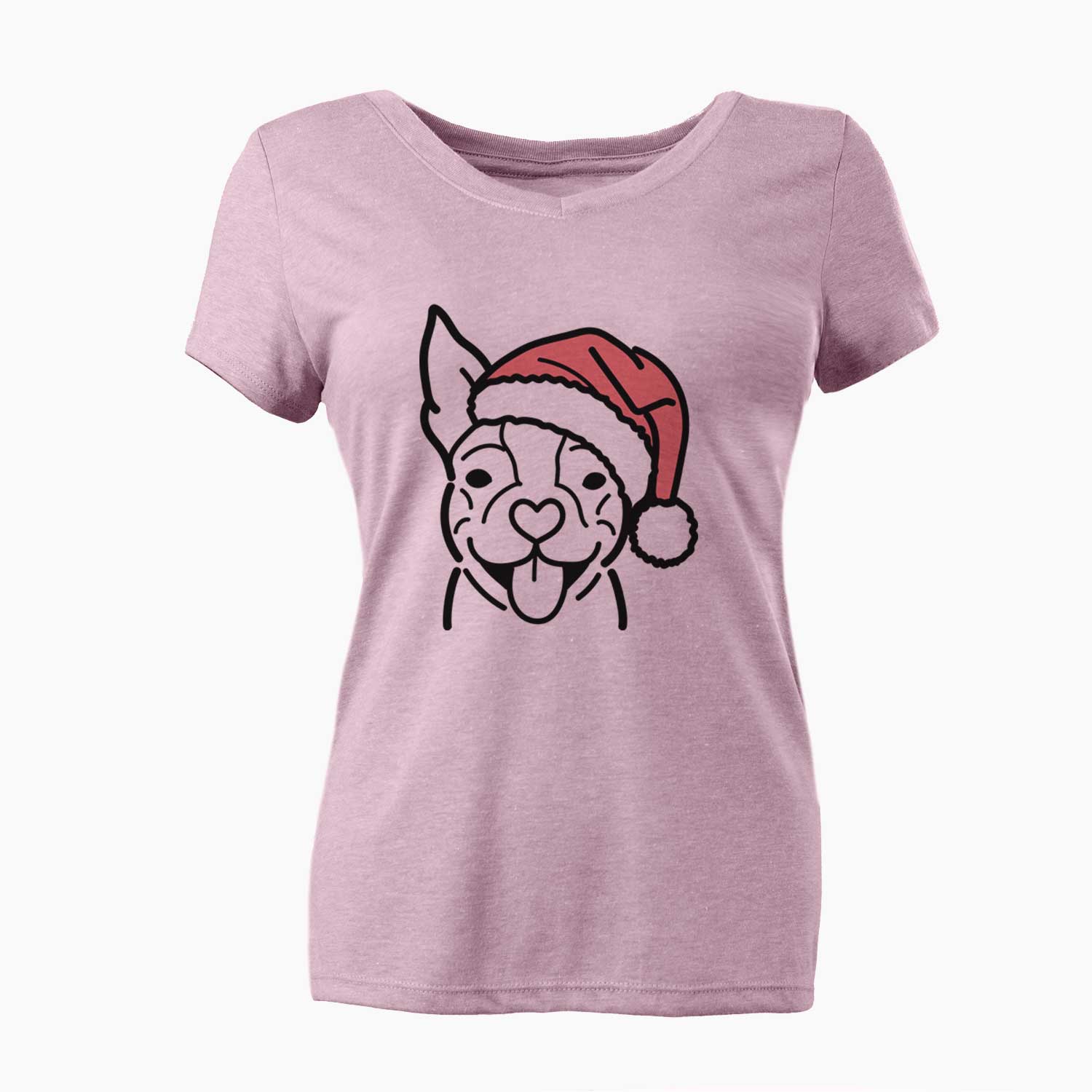 Jolly Happy Boston Terrier - Women's V-neck Shirt