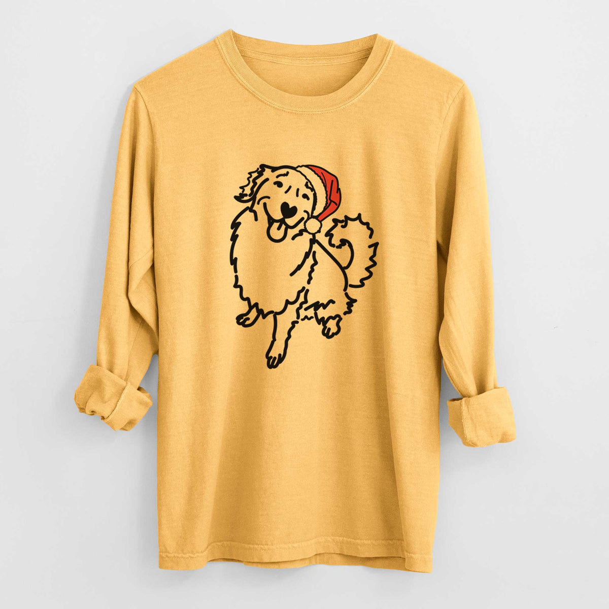 Jolly Golden Retriever - Brinkley - Heavyweight 100% Cotton Long Sleeve