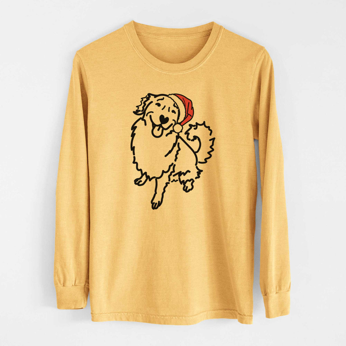 Jolly Golden Retriever - Brinkley - Heavyweight 100% Cotton Long Sleeve