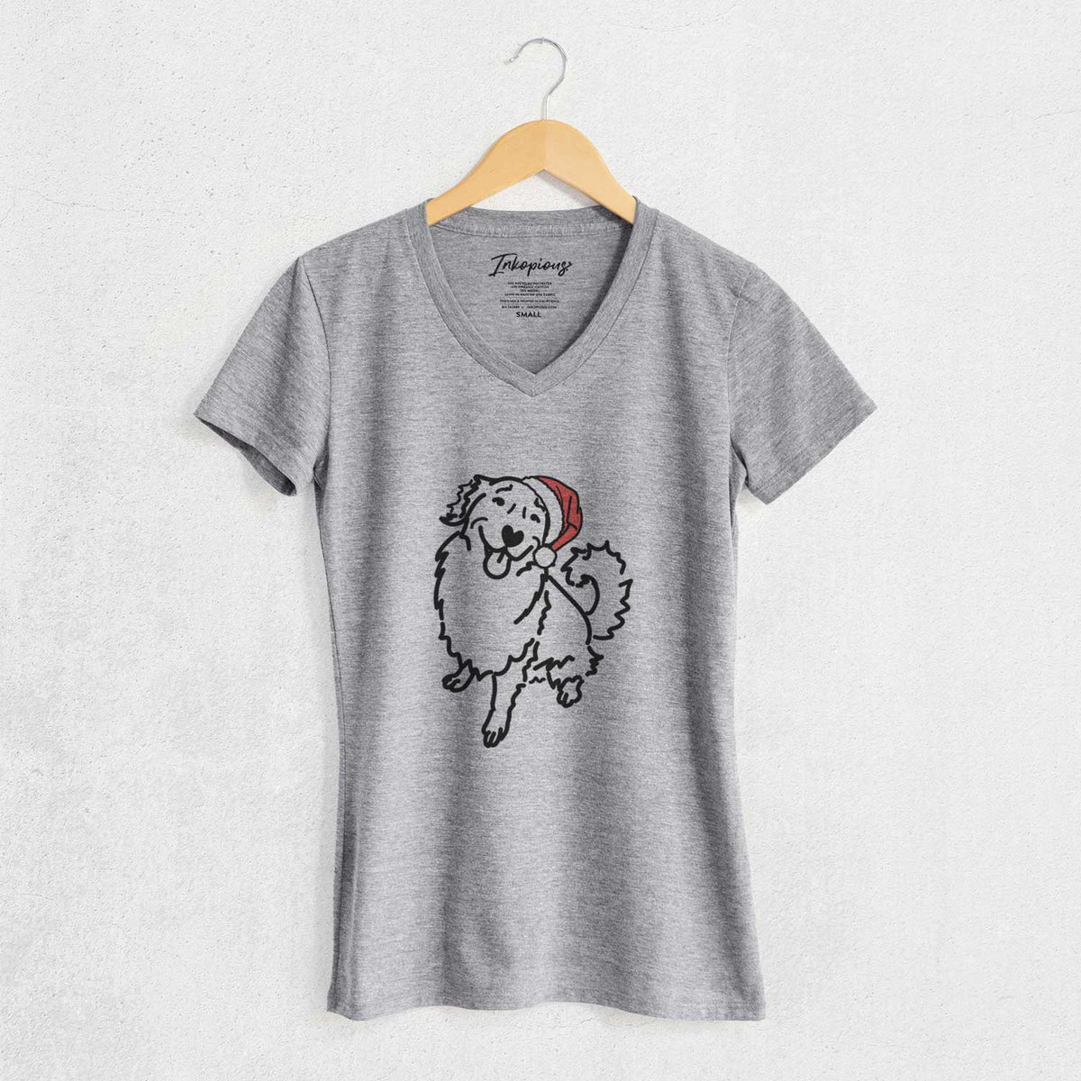 Jolly Golden Retriever - Brinkley - Women's V-neck Shirt