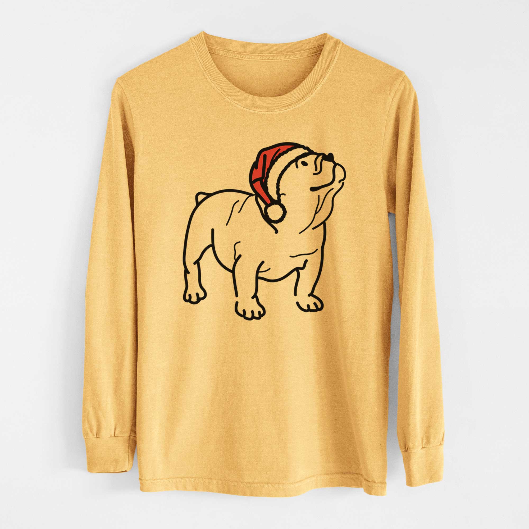 Jolly English Bulldog - Bruno - Heavyweight 100% Cotton Long Sleeve