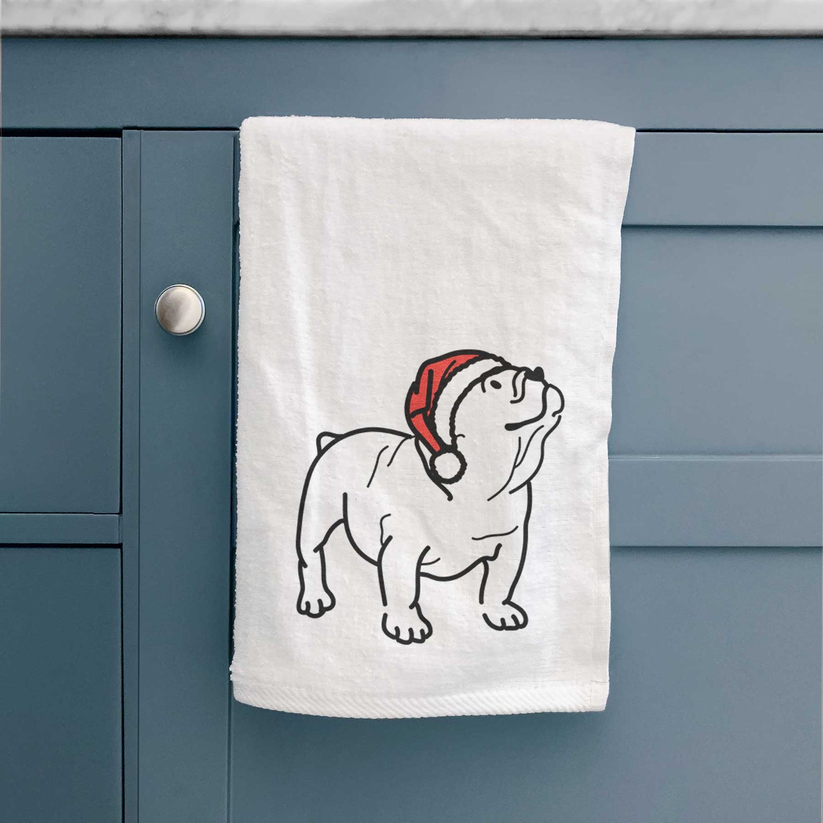 Jolly English Bulldog - Bruno - Decorative Hand Towel