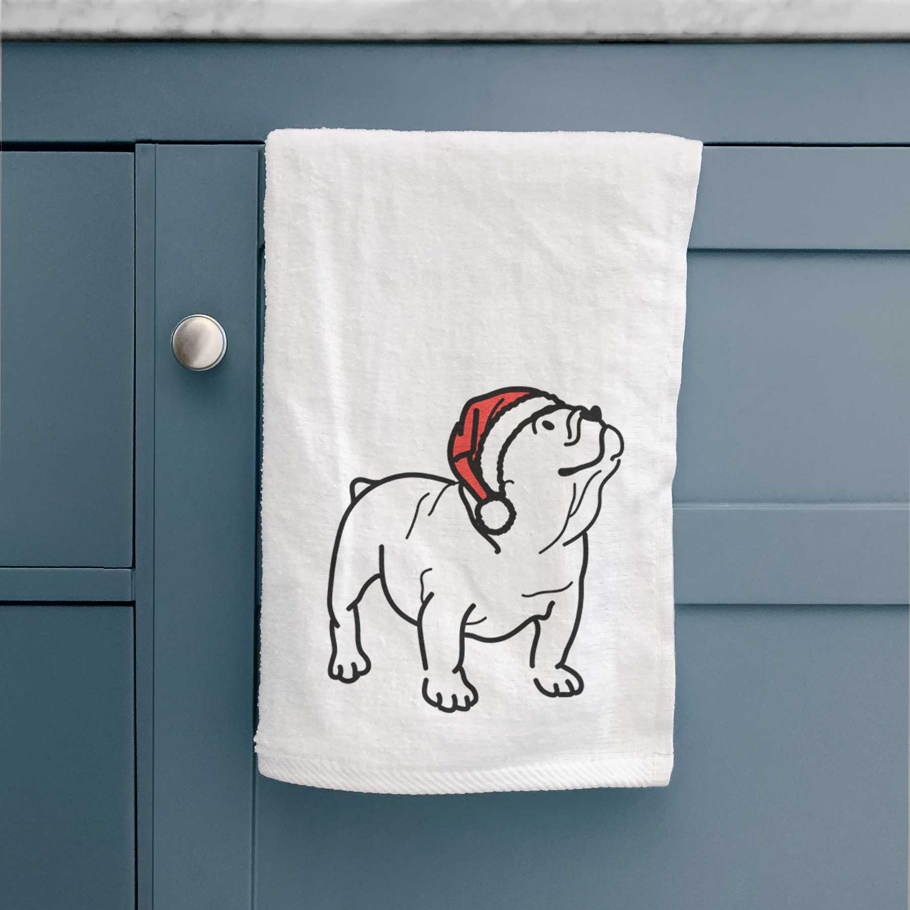 Jolly English Bulldog - Bruno - Decorative Hand Towel