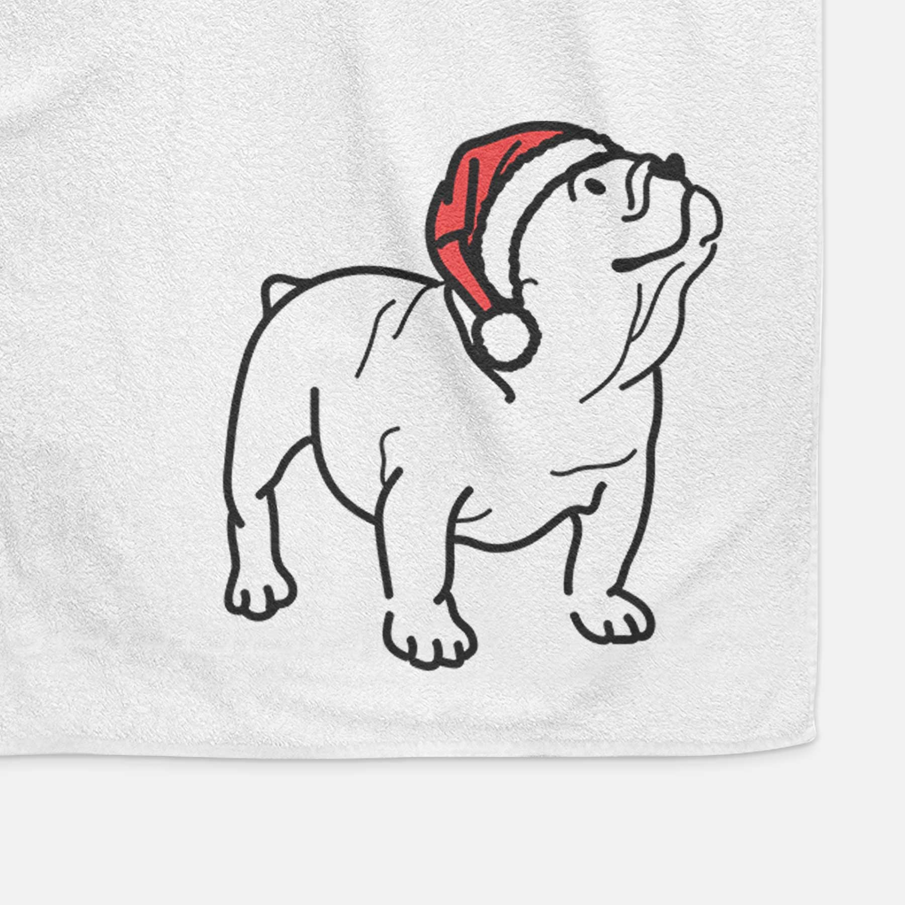 Jolly English Bulldog - Bruno - Decorative Hand Towel