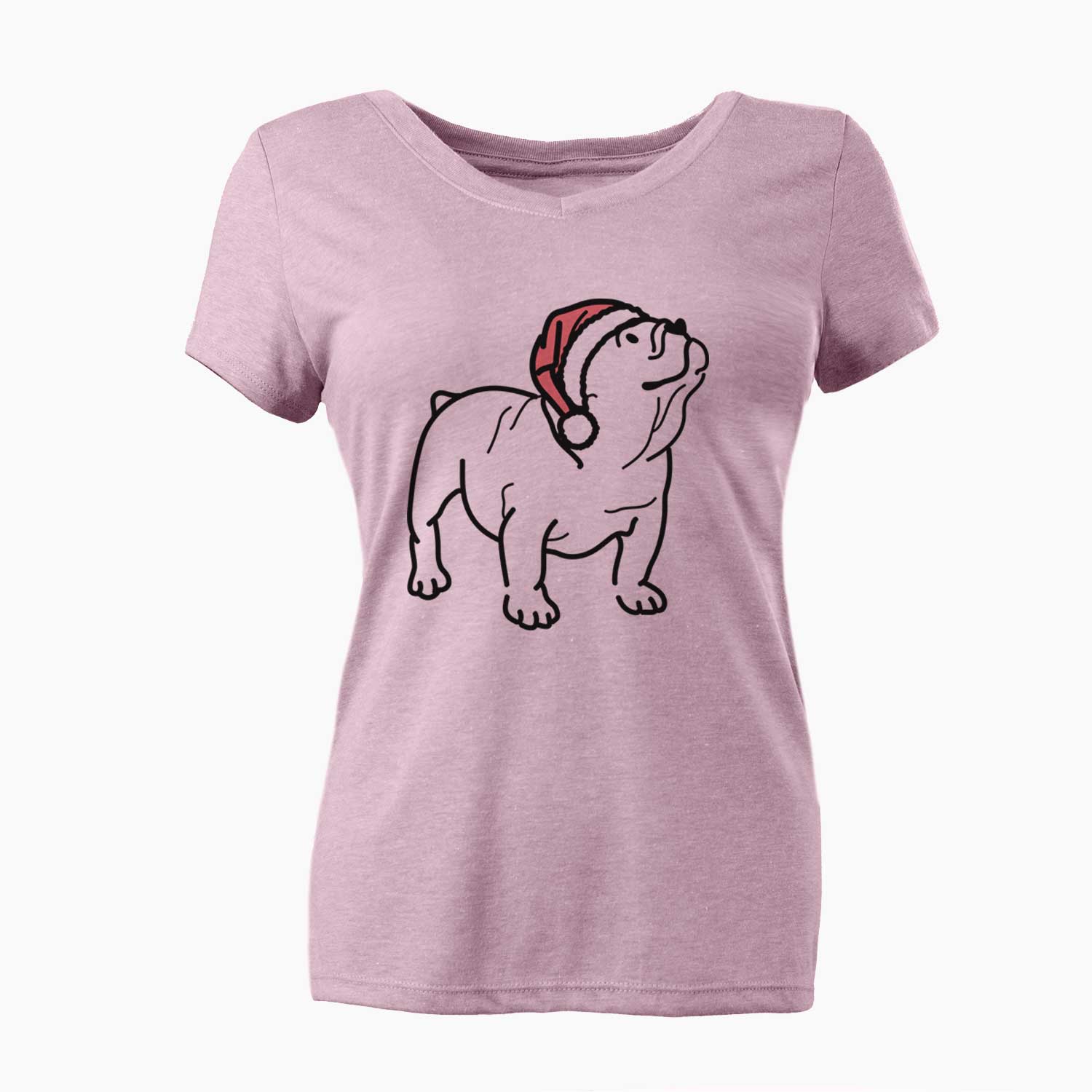 Jolly English Bulldog - Bruno - Women's V-neck Shirt