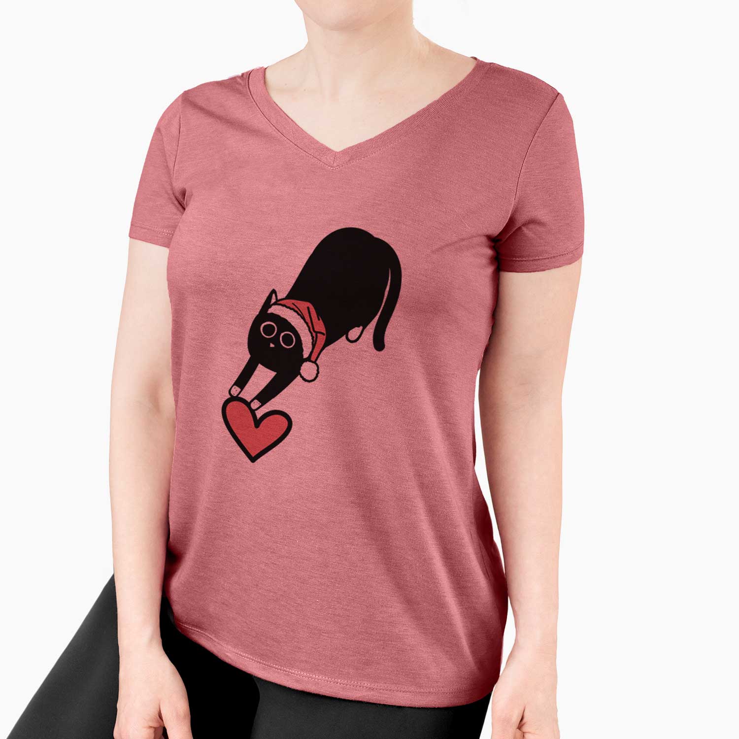 Jolly Black Cat - Bug - Women's V-neck Shirt