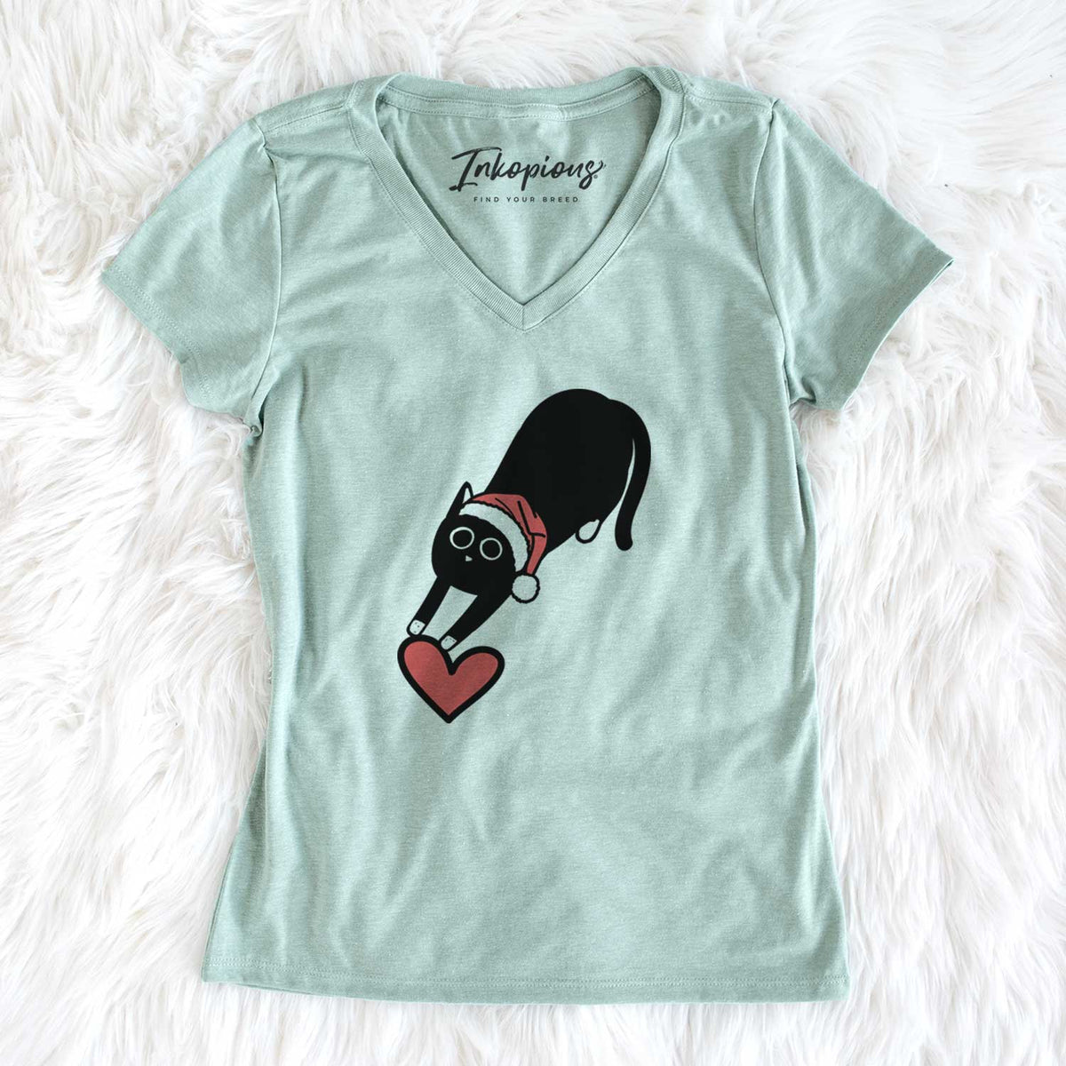 Jolly Black Cat - Bug - Women&#39;s V-neck Shirt