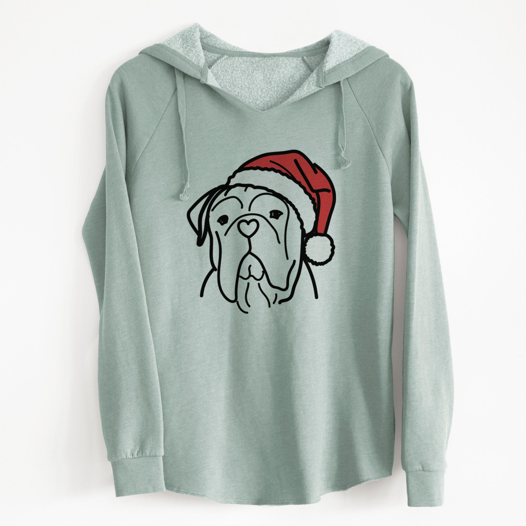 Jolly Bull Mastiff - Vivian - Cali Wave Hooded Sweatshirt