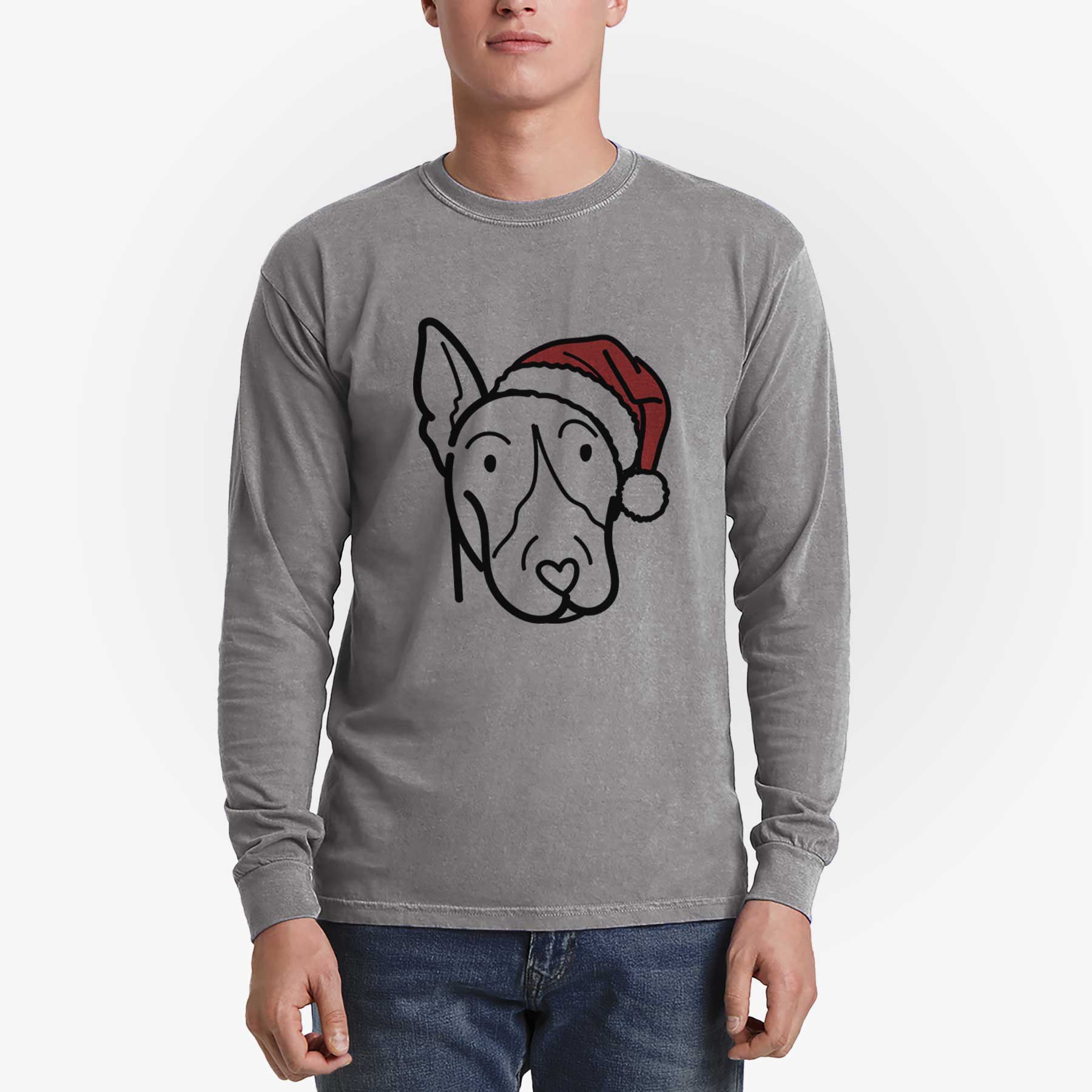 Jolly Bull Terrier - Heavyweight 100% Cotton Long Sleeve