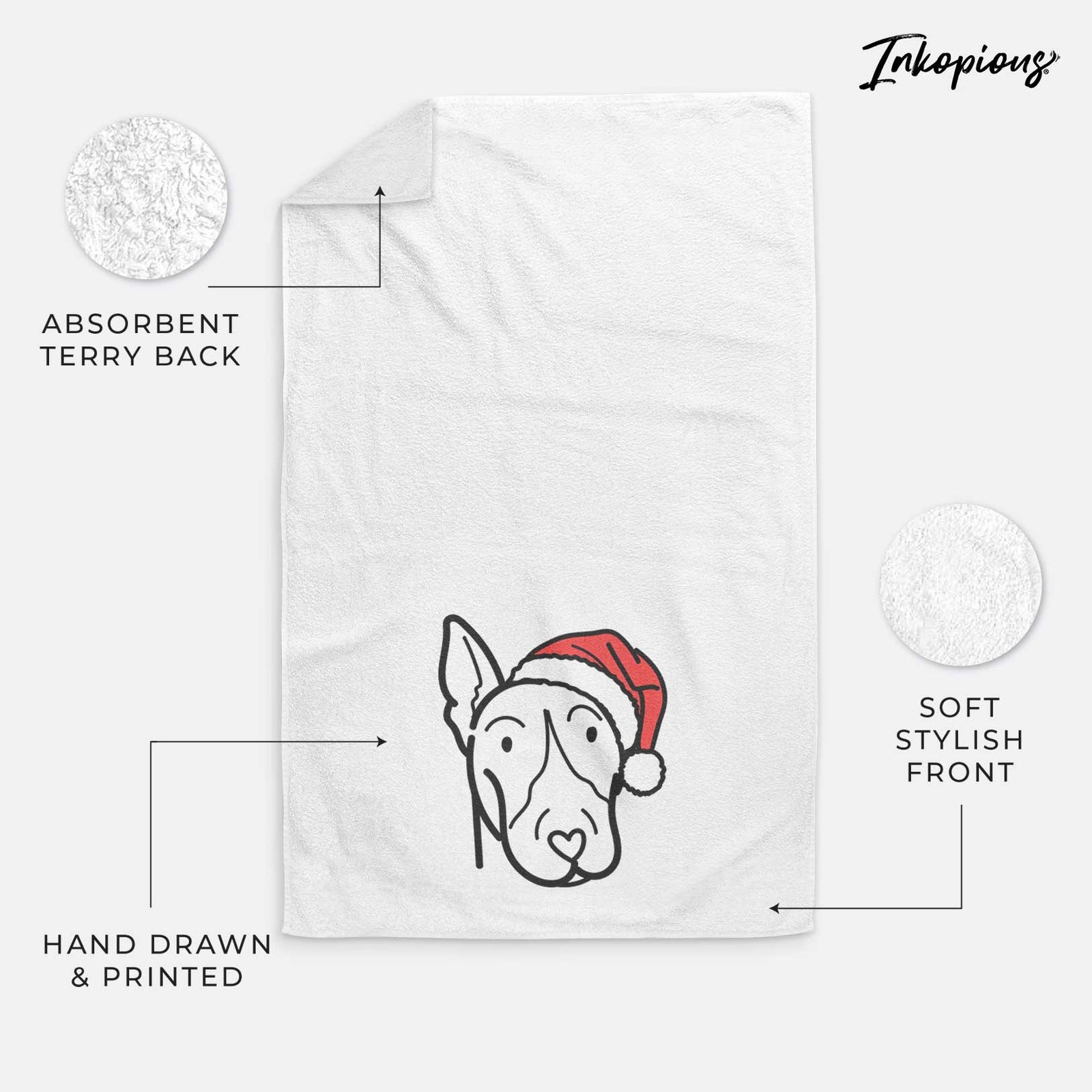 Jolly Bull Terrier - Decorative Hand Towel