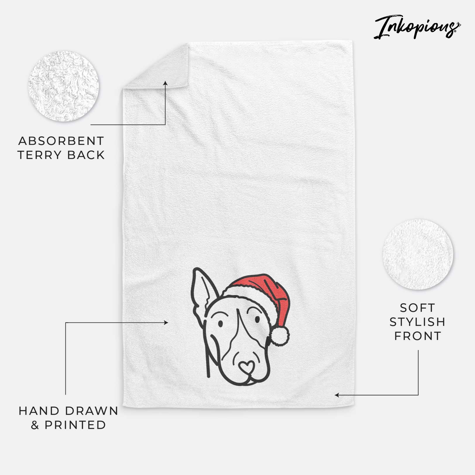 Jolly Bull Terrier - Decorative Hand Towel