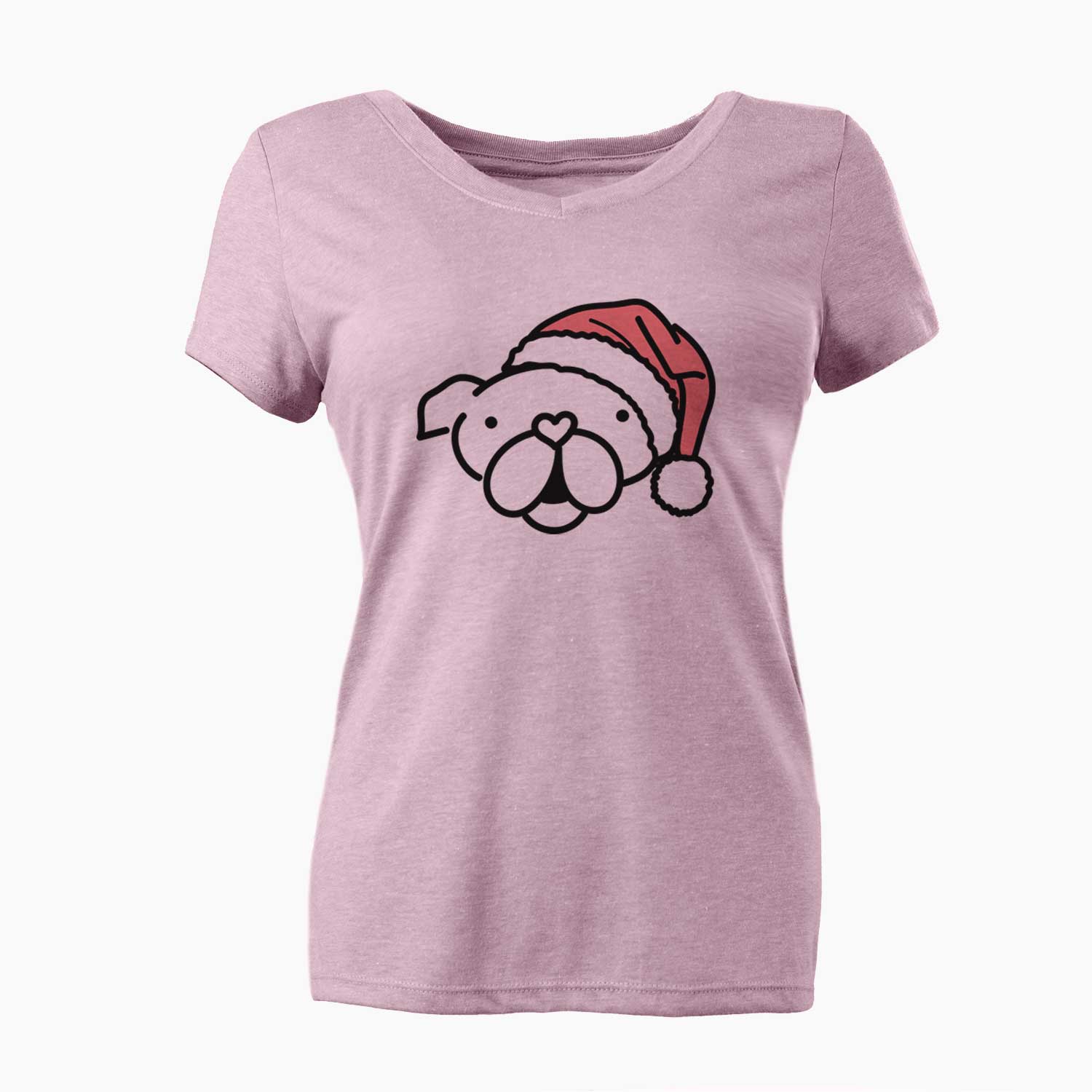 Jolly English Bulldog - Women's V-neck Shirt