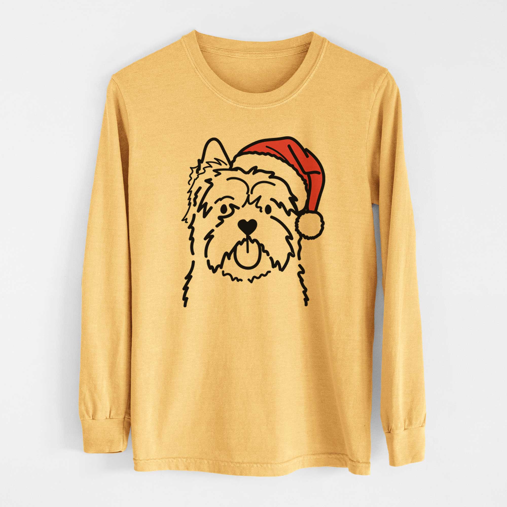 Jolly Cairn Terrier - Heavyweight 100% Cotton Long Sleeve