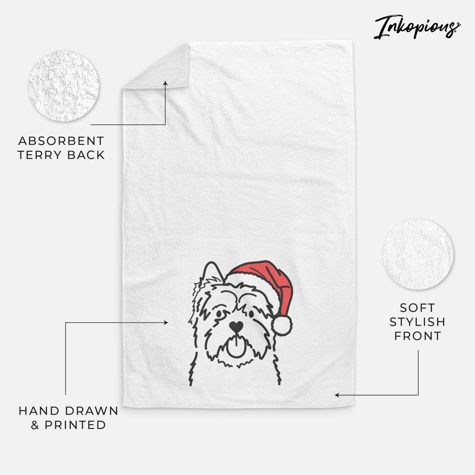 Jolly Cairn Terrier - Decorative Hand Towel