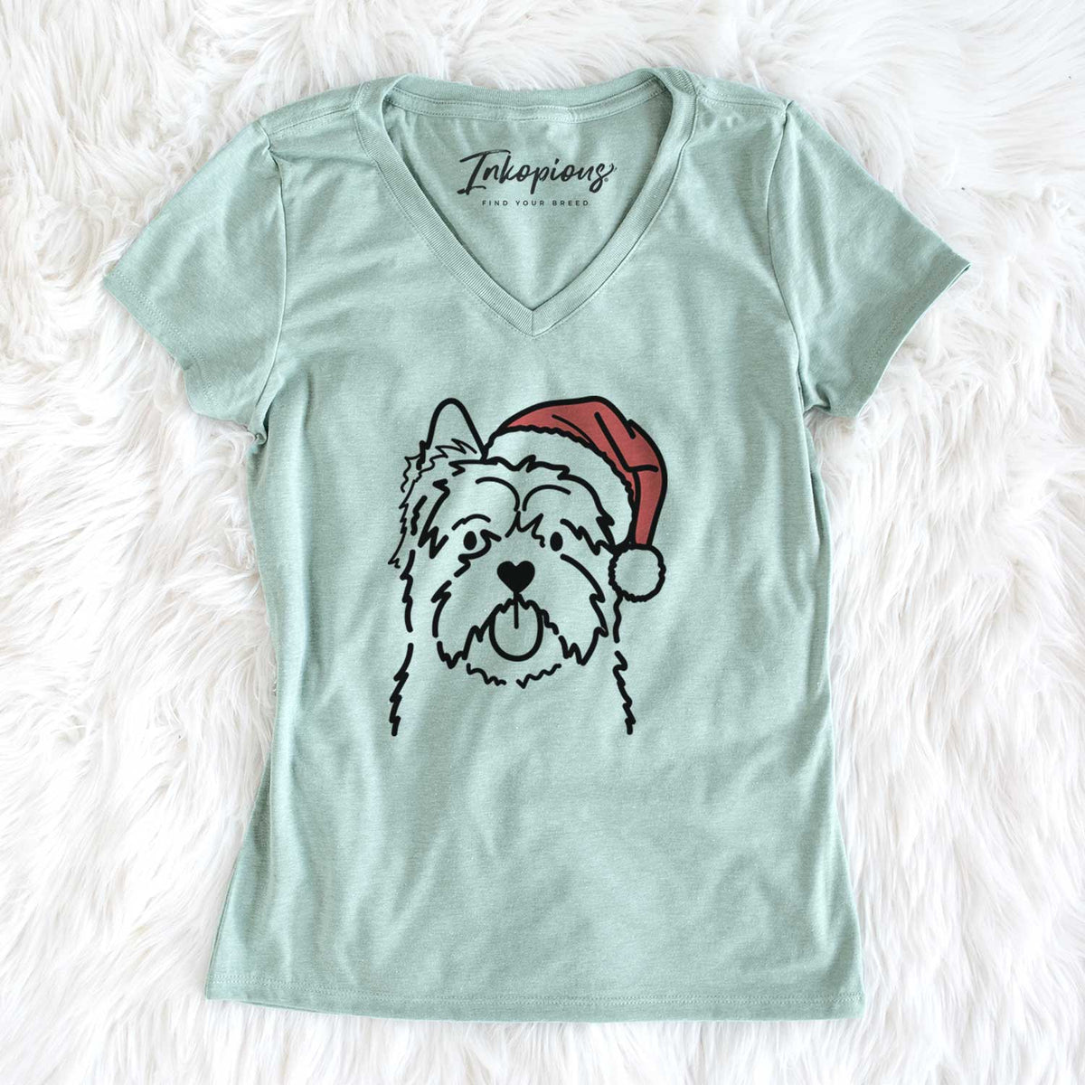 Jolly Cairn Terrier - Women&#39;s V-neck Shirt